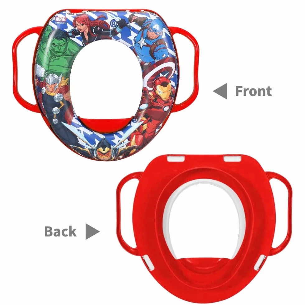 Avengers Marvel deska sedesowa dla dzieci, uniwersalny adapter WC z uchwytami