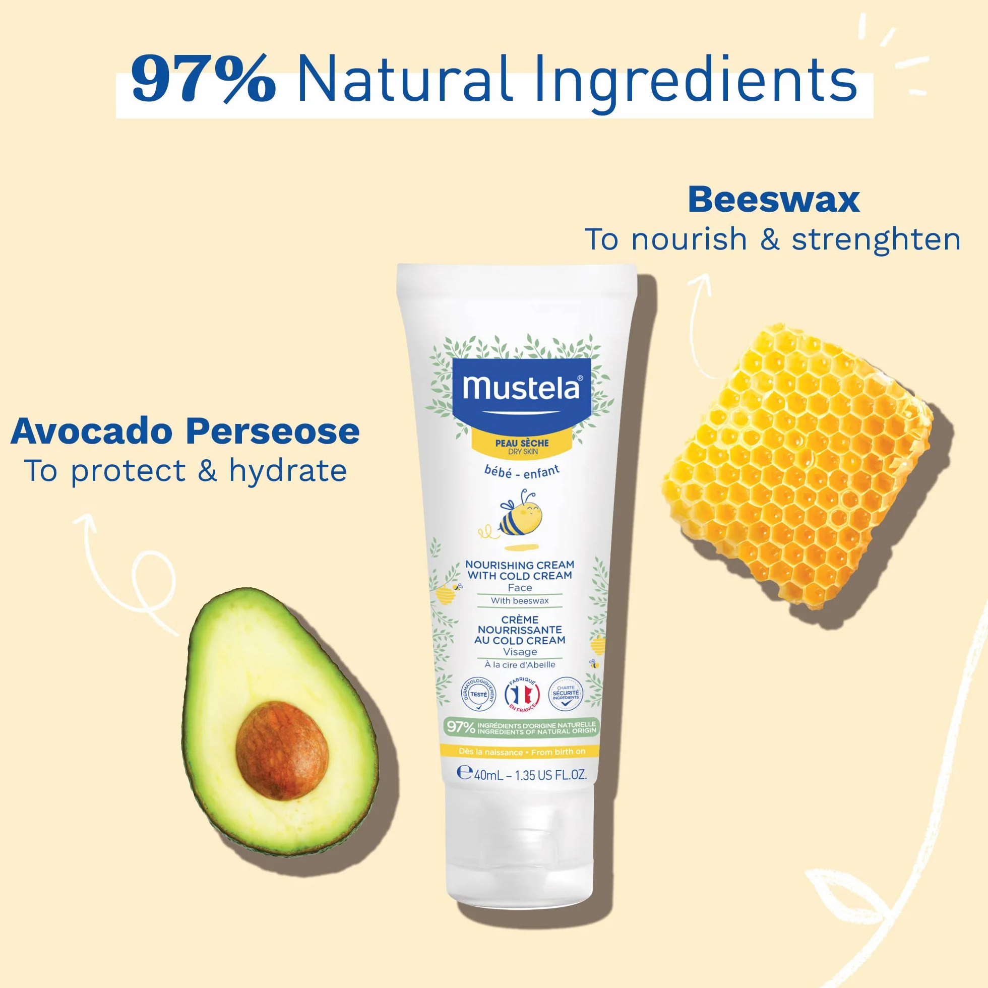 Mustela Baby Dry Skin Nutriting Cream Cold Cream 40 ml