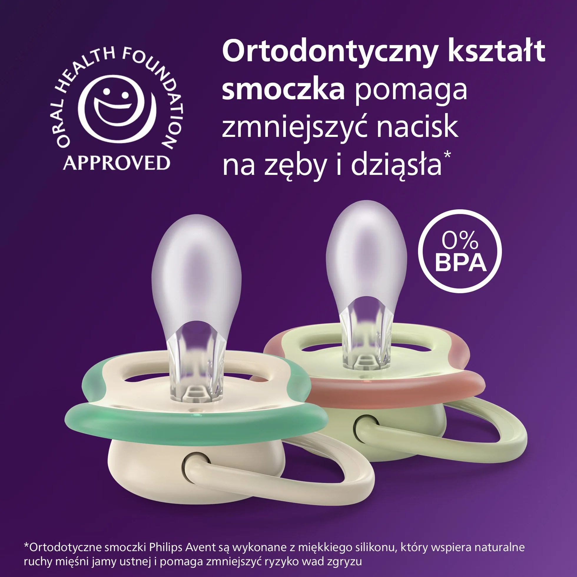 Philips Avent Ultra Air Smoczki — ortodontyczny smoczek dla dzieci w wieku 6-18 miesięcy, symetryczna miękka silikonowa końcówka, bez BPA, 2 etui do sterylizacji, 4 sztuki, SCF087/26