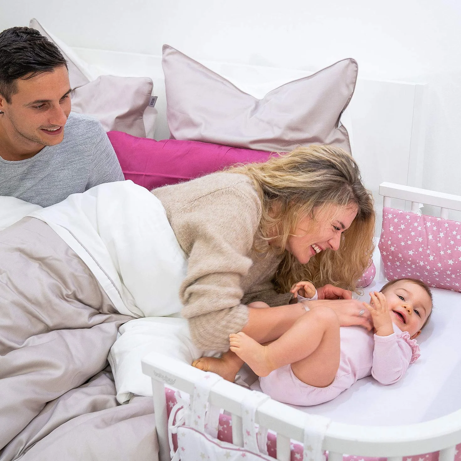 babybay Jersey prześcieradło z gumką Deluxe z membraną pasuje do modelu oryginalnego, białe, 81 x 42 cm (pojedyncze opakowanie)