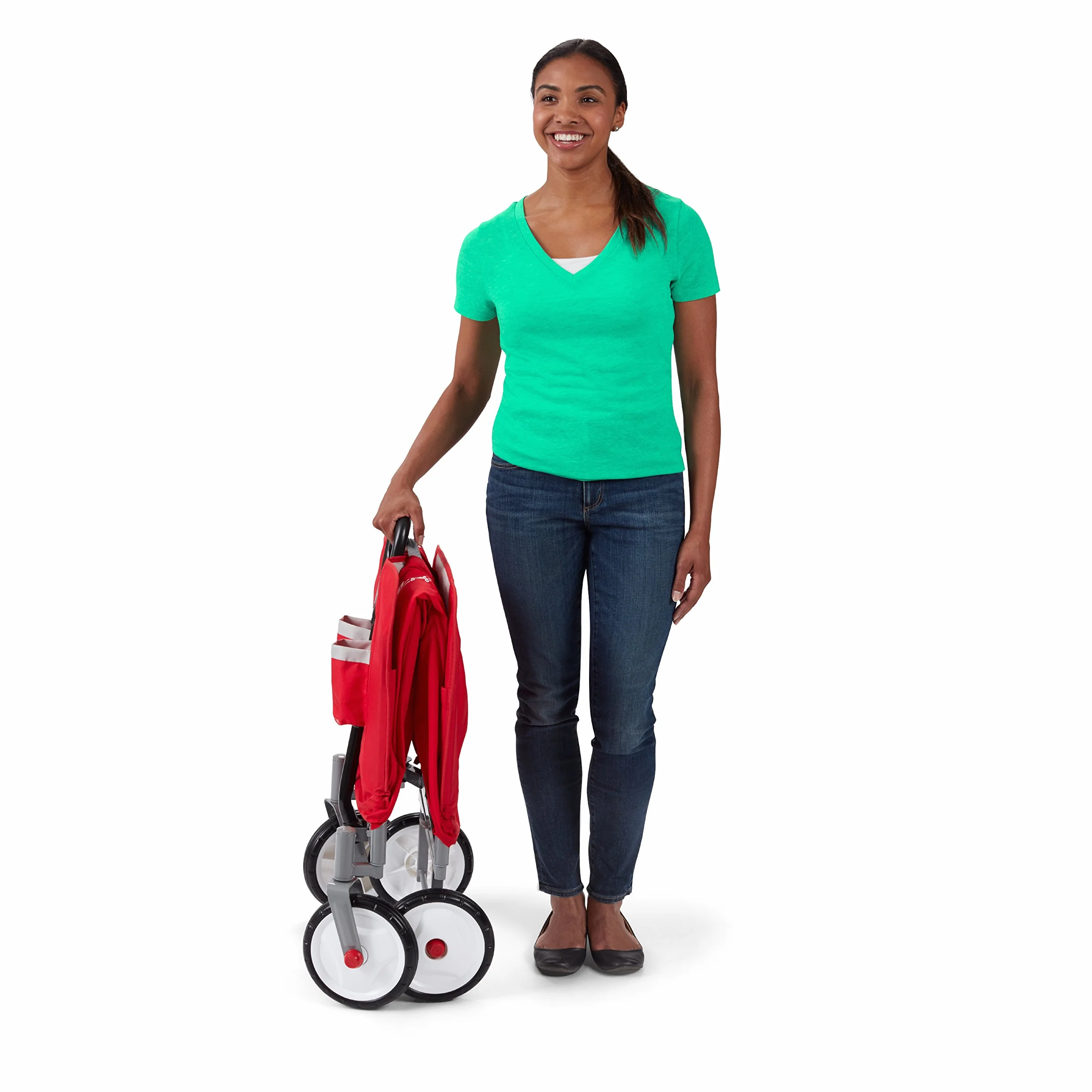 Radio Flyer 3956A EZ wózek składany dla dzieci, ogród i wózek towarowy, wiek 1,5 +