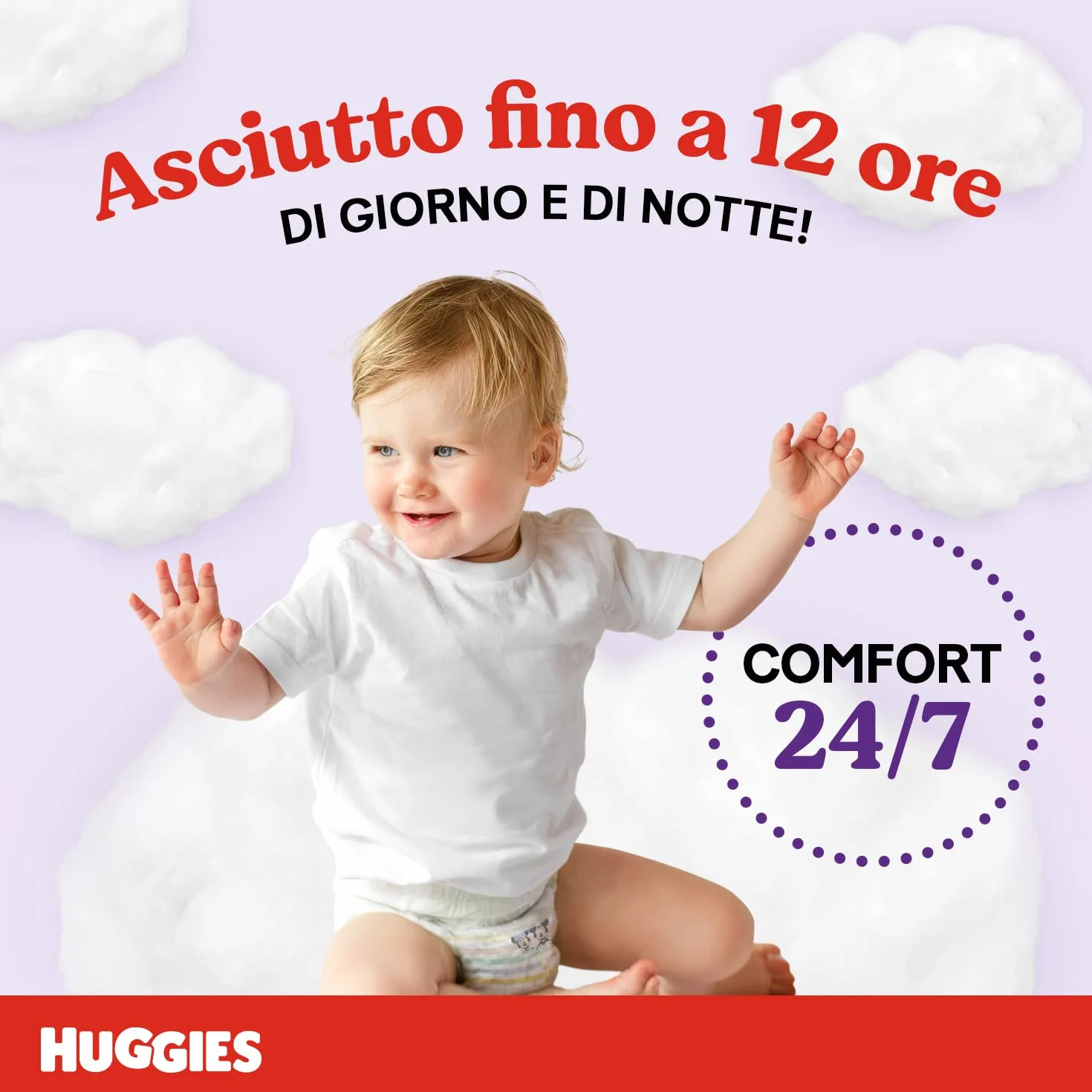 Huggies Ultra Comfort, pieluchy Rozmiar 5 (12-17 kg), oddychające majtki, projekt Disneya, opakowanie zapasowe, 56 sztuk