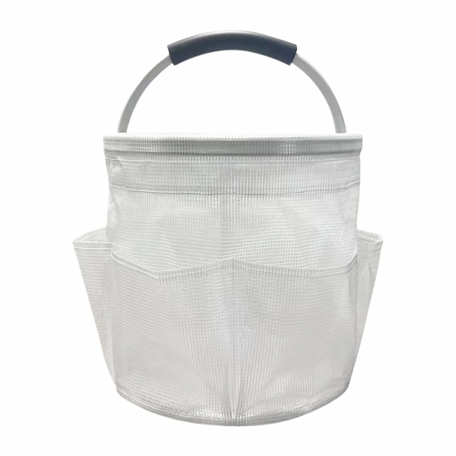 Cleaning Caddy Bag, Pvc Foldable Organizer, Water-Resistant Design, Mesh Drainage Bottom, Multipurpose Basket for Dorm Room, Beach, Gym, Bathroom, 11.02x15.35 inches