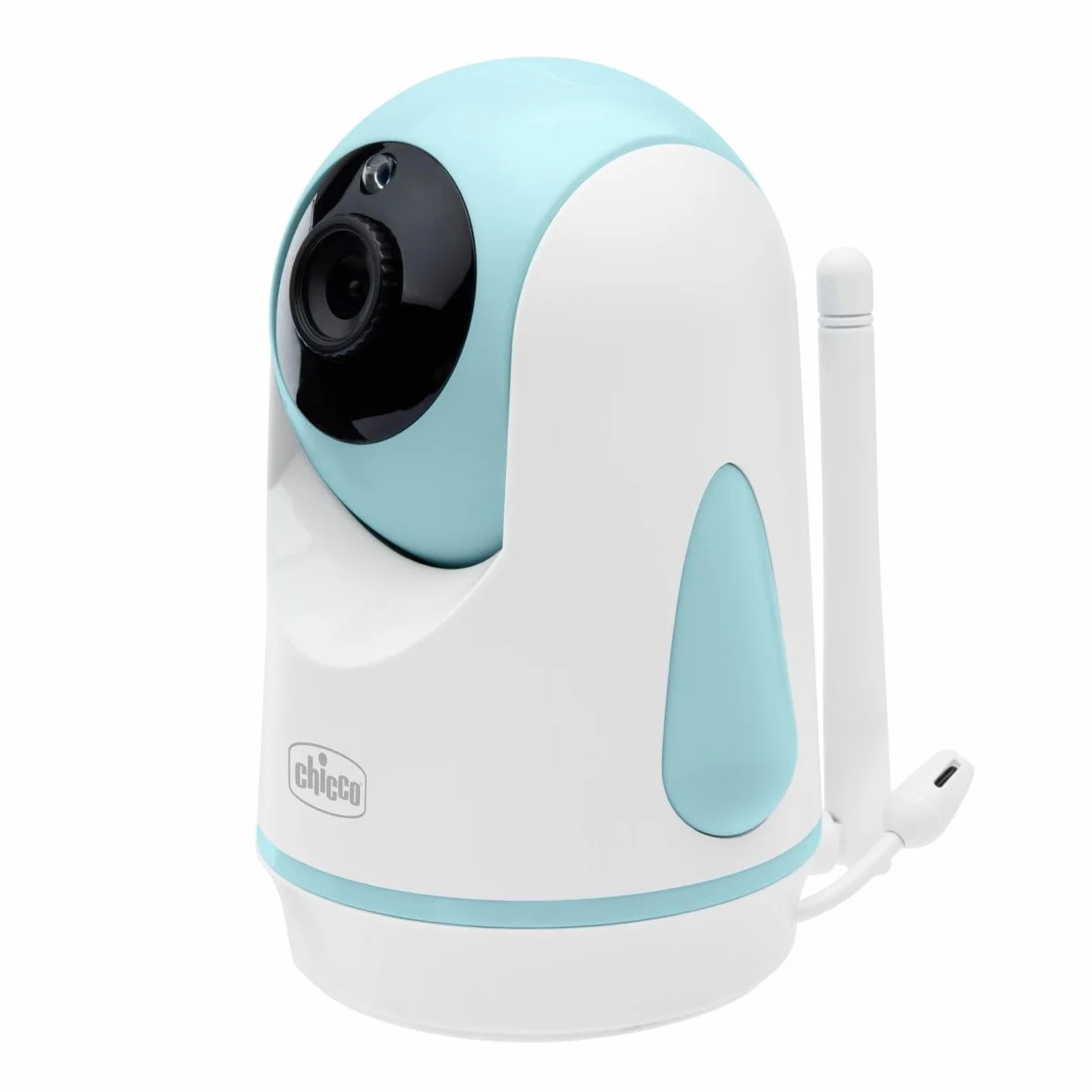 Wideo Babyphone Evolution, zmotoryzowana obrotowa kamera dla niemowląt i dzieci z kolorowym ekranem 5, zasięg 220 m, noktowizor, termometr, białe melodie dźwięku, mikrofon i głośnik
