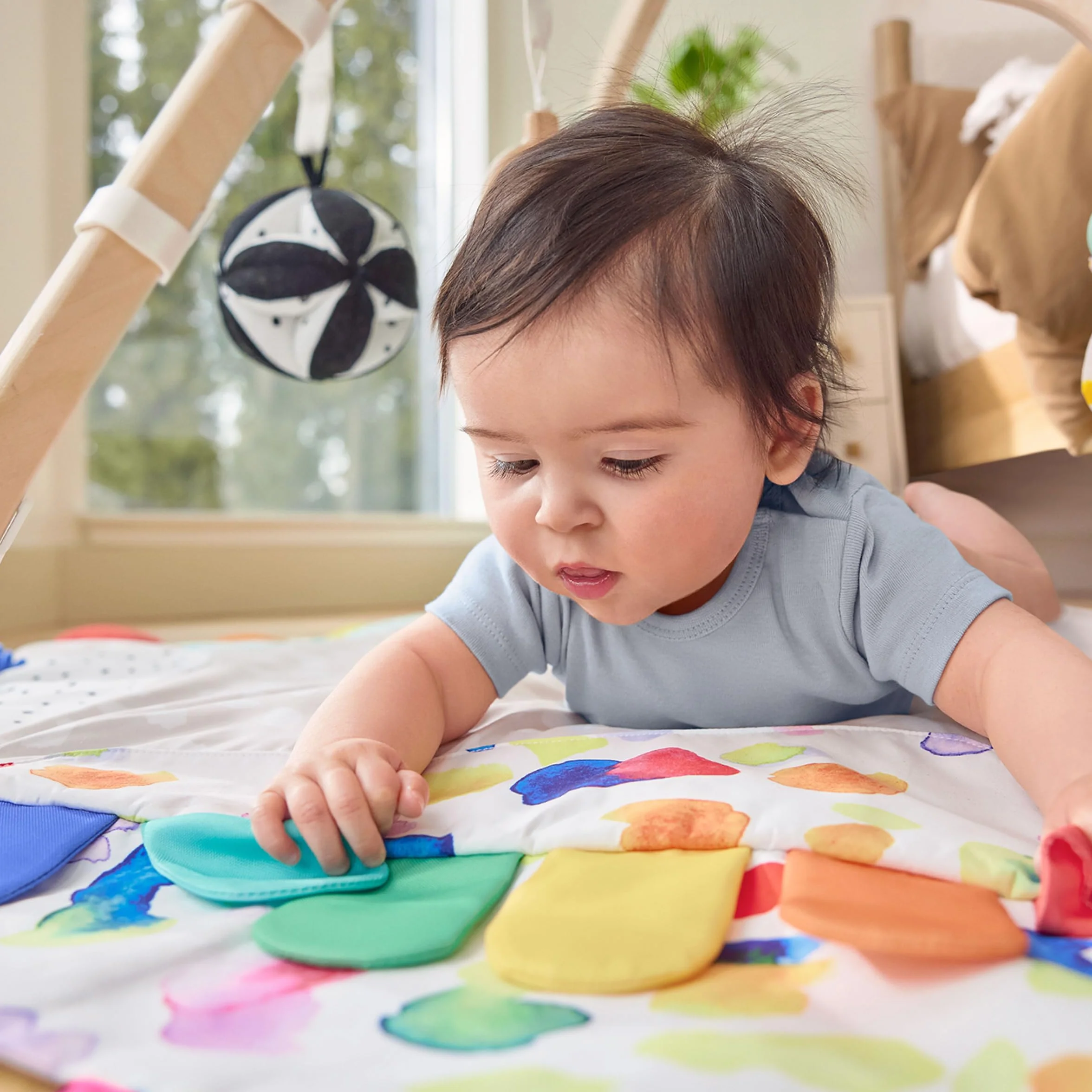 LOVEVERY | The Play Gym | Award Winning For Baby, Stage-Based Developmental Activity Gym & Play Mat for Baby to Toddler