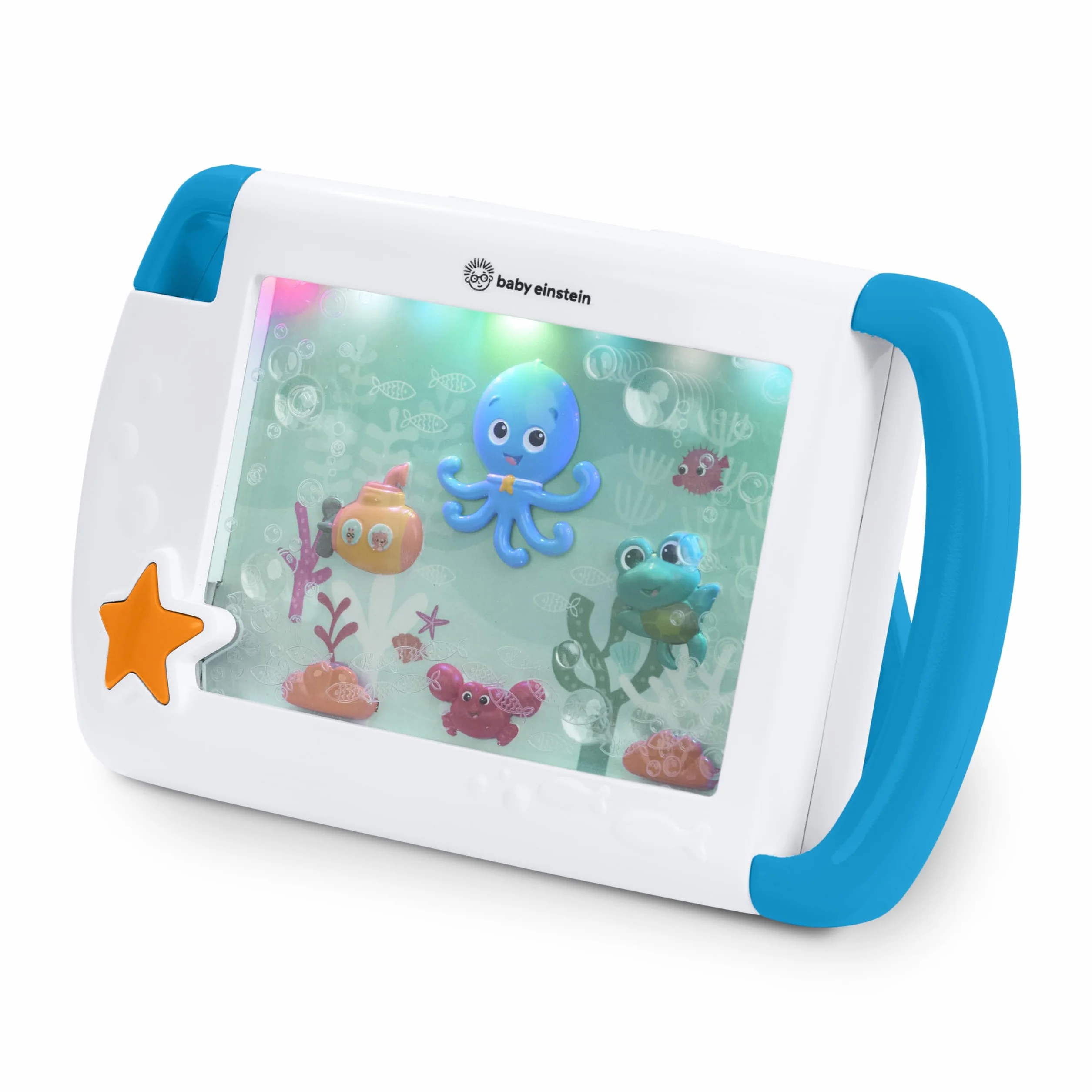 Baby Einstein On-The-Go Sea Dreams, przenośna maszyna dźwiękowa dla niemowląt z muzyką i światłami, dla noworodków w wieku od 0 miesięcy