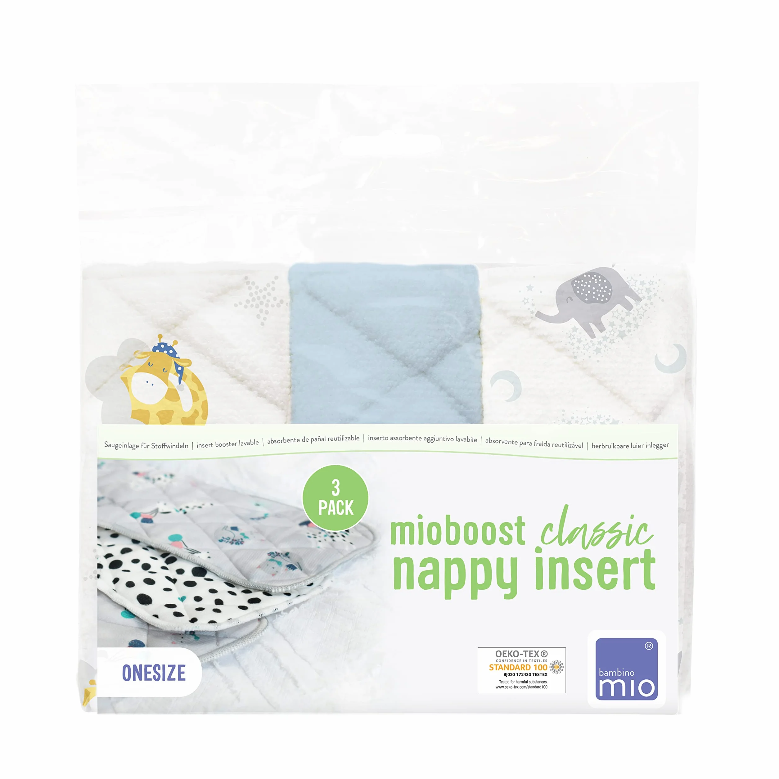 Bambino Mio, mioboost klasyczny wkład chłonny do pieluszki, 3-pak, kraina snów