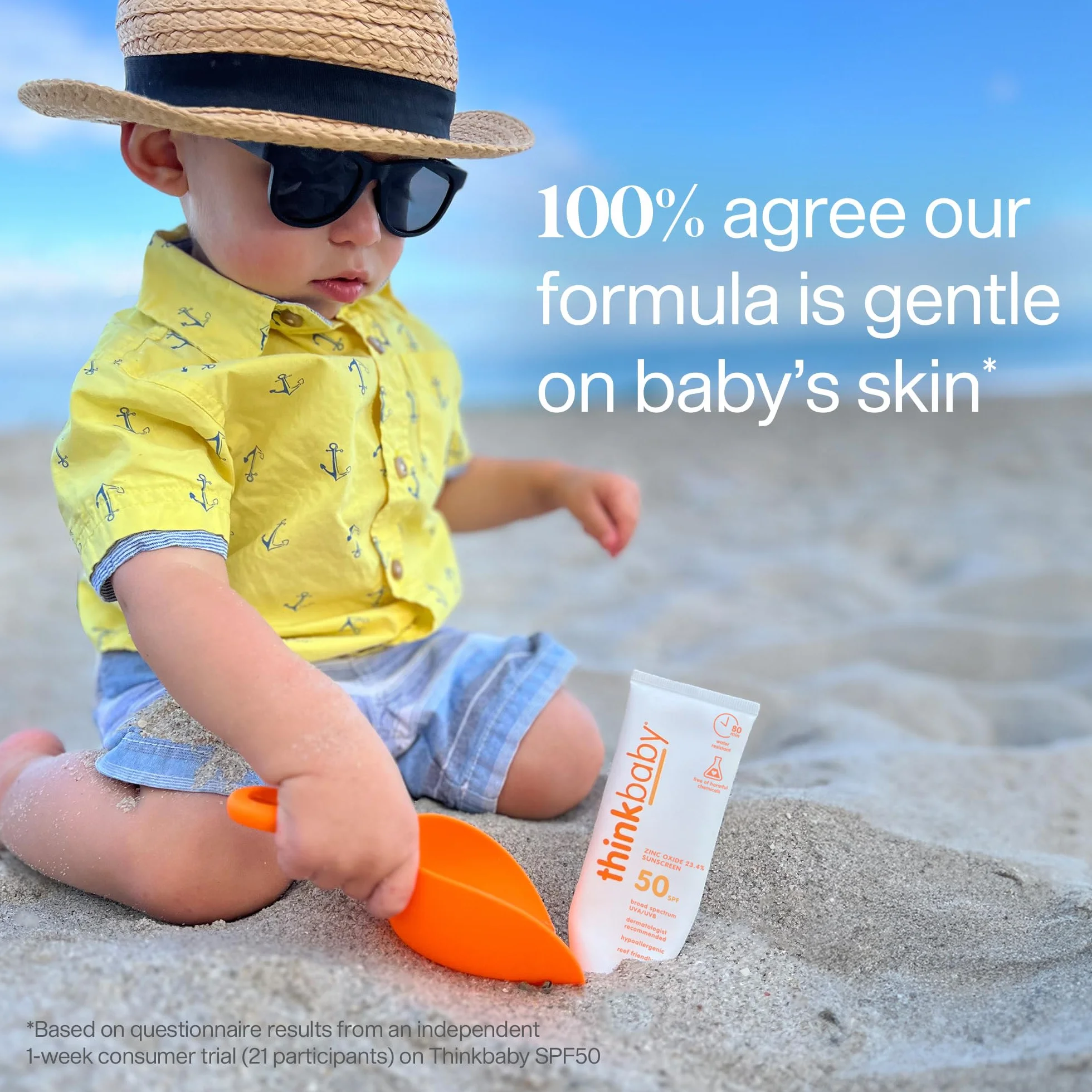 Thinkbaby Baby Suncreen - SPF 50+ - 3 fl oz by Thinkbaby