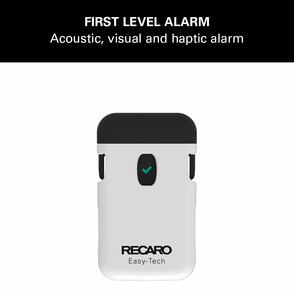 Recaro Dla dzieci, uniwersalne urządzenie zapobiegające porzuceniu Easy-Tech, 2 poziomy alarmu dla maksymalnego poziomu bezpieczeństwa, kompatybilne ze wszystkimi fotelikami samochodowymi dla dzieci