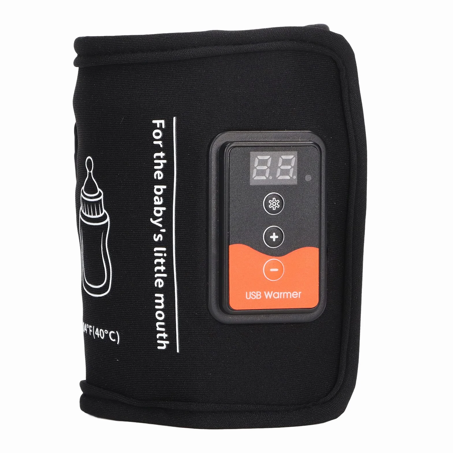 Podgrzewacz do Butelek USB 10 W Kieszonkowy Termostat do Butelek Przenośny Podgrzewacz do Butelek z Wyświetlaczem LCD ze smyczą z Haczykiem i pętelką, Podróżny Podgrzewacz do