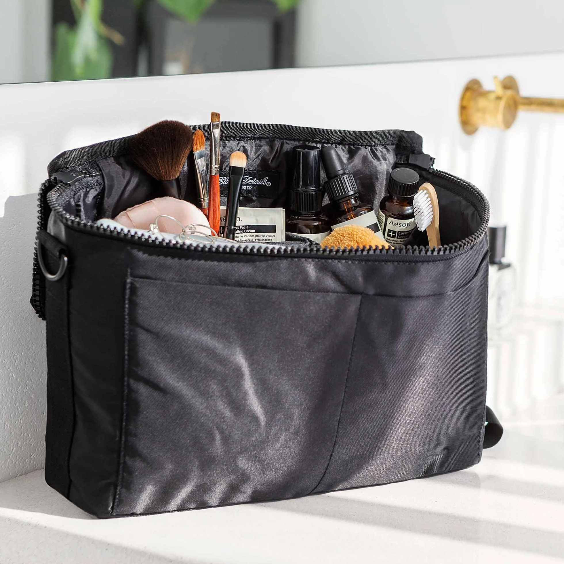 Elodie Details Organizer do wózka dziecięcego, uniwersalna, wielofunkcyjna torba do przechowywania, czarna brylantowa