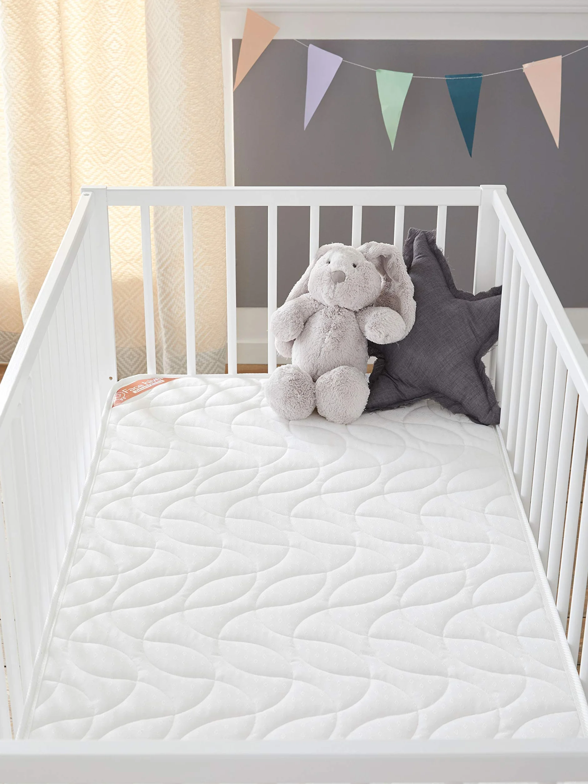 Babysom - Materac niemowlęcy | materac dziecięcy na lato/zimę – 70 x 140 cm – oddychający – przepuszczająca powietrze zimna pianka – wysokość 14 cm