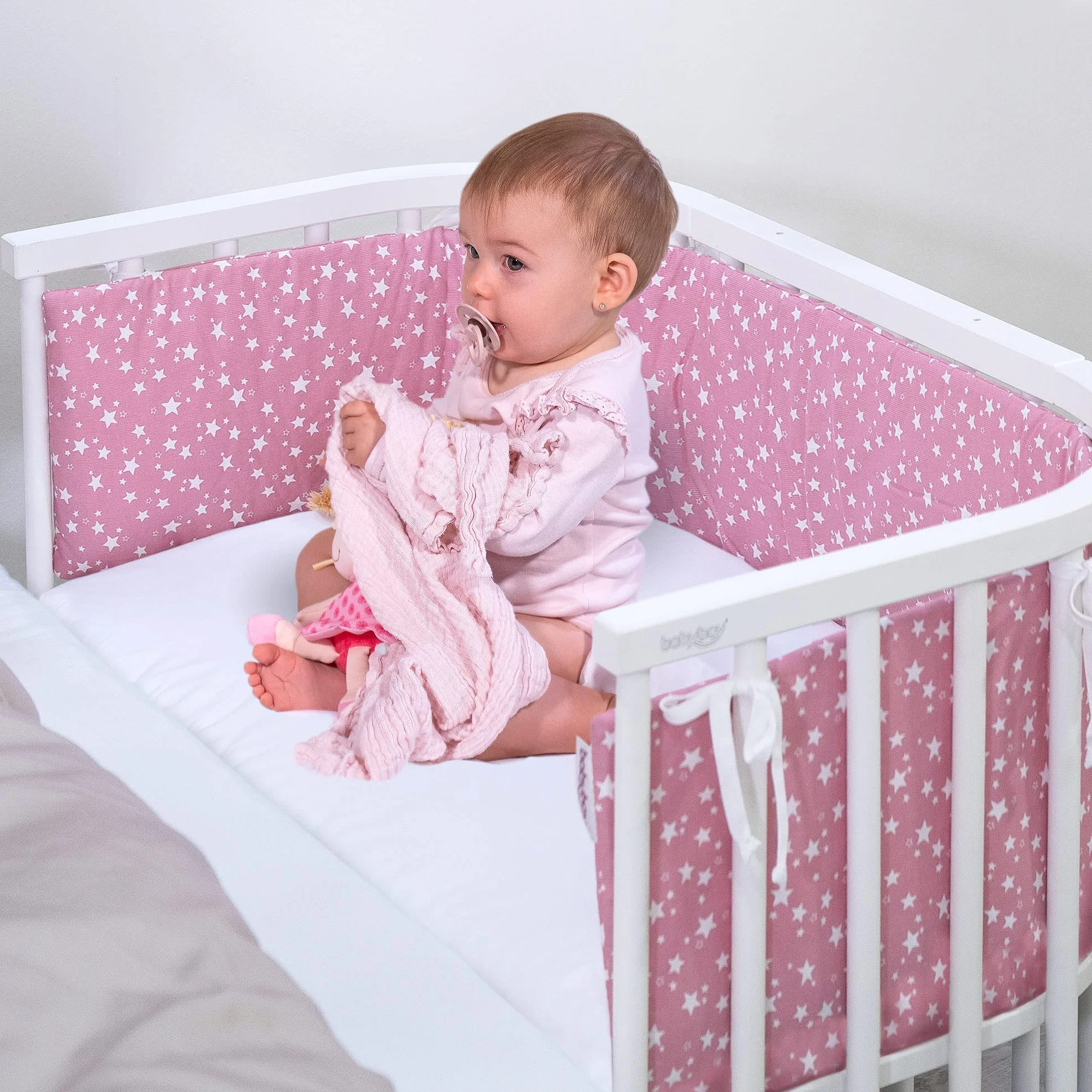 babybay Prześcieradło dżersejowe z gumką, dwupak, pasuje do modelu Original, beżowe, 81 x 42 cm (dwupak)