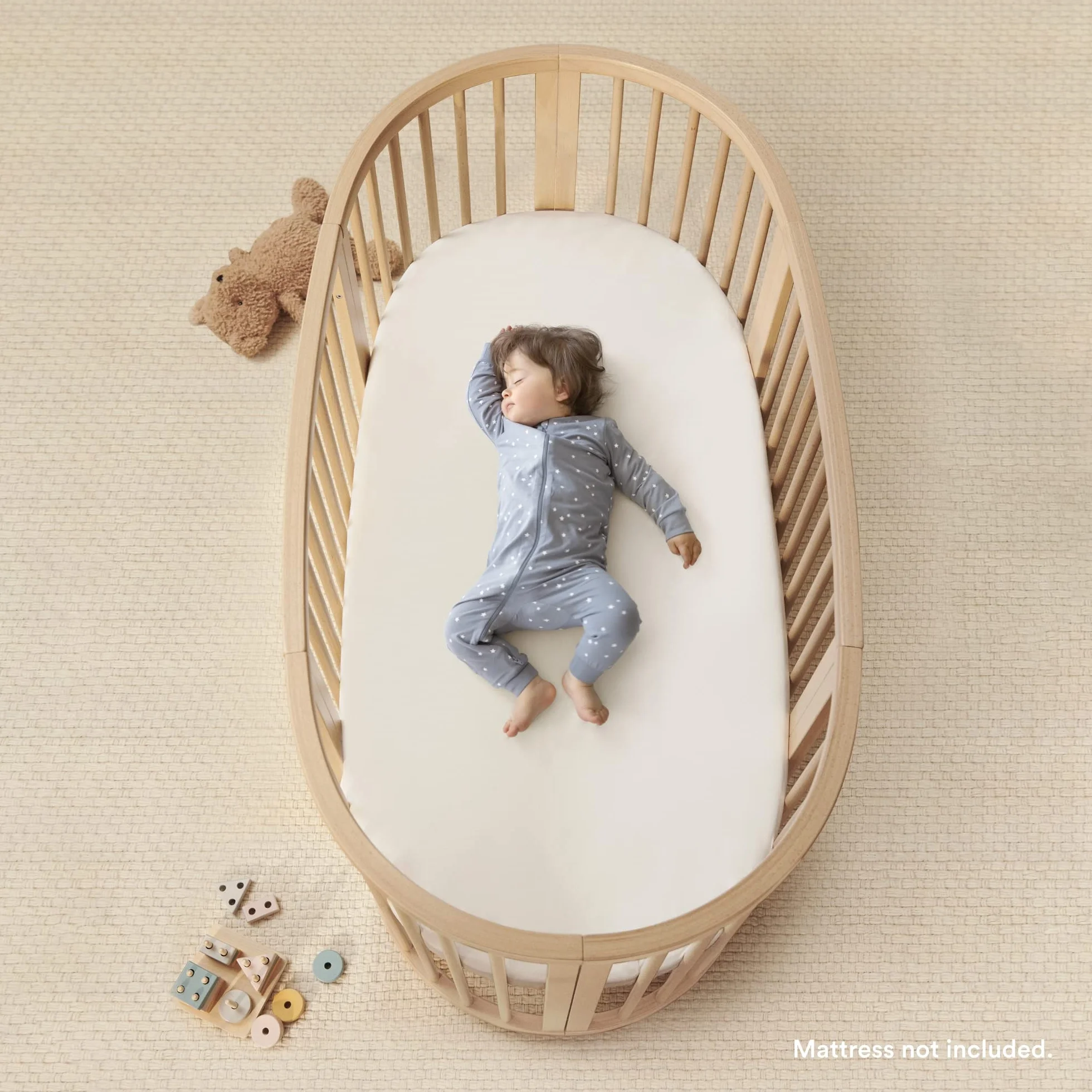 Prześcieradło ochronne Stokke Sleepi V3 białe oddychająca siateczka 3D można prać
