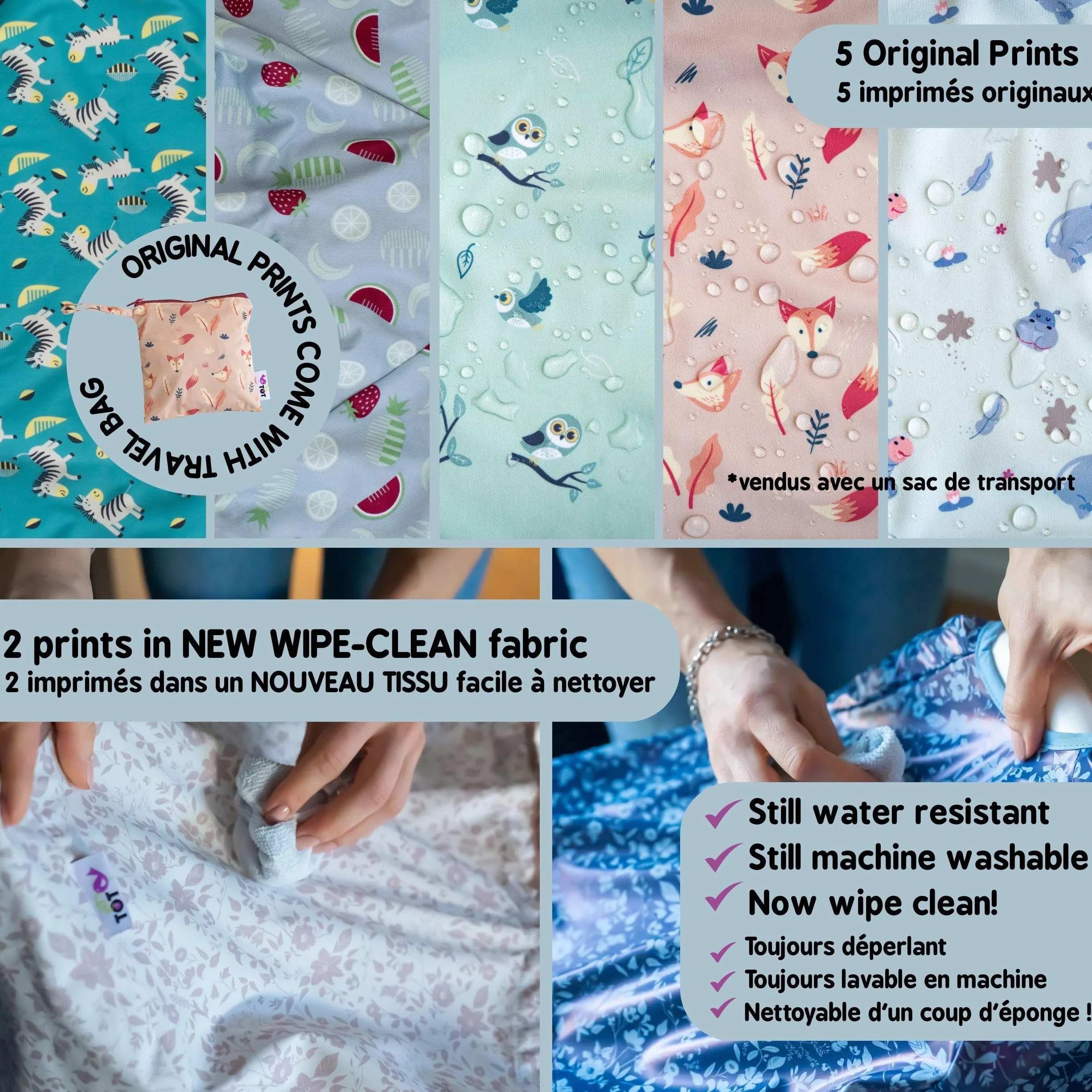 Tidy Tot Weaning Bib długie rękawy wodoodporny kombinezon śliniak pokrowiec i łapacz