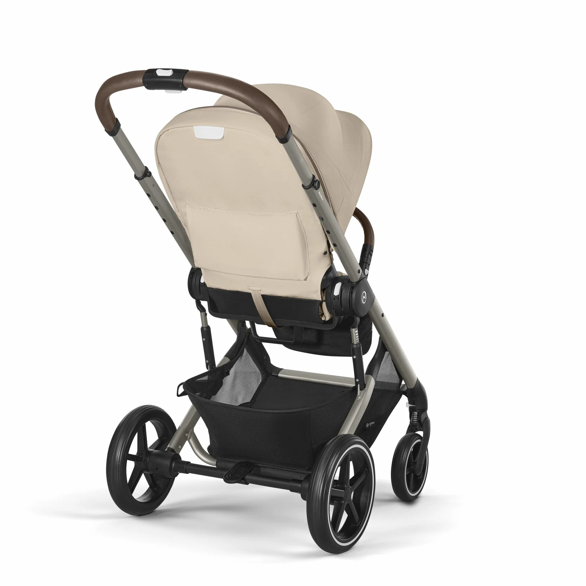 CYBEX Gold Wózek Dziecięcy Balios S Lux, Ergonomiczna Pozycja Leżenia, System Pasów Obsługiwany Jedną Ręką, Od Urodzenia Do 22 Kg (Ok. 4 Lata), Almond Beige