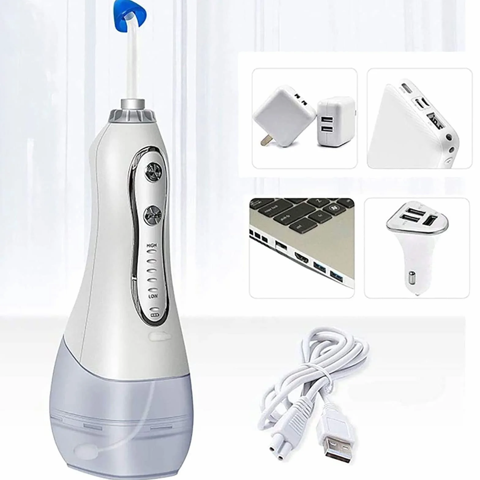 Nasal wash, 300ml Nasal Rinse Machine Hydro Pulse Nasal And Sinus Irrigation System z 5 trybami i ładowaniem USB