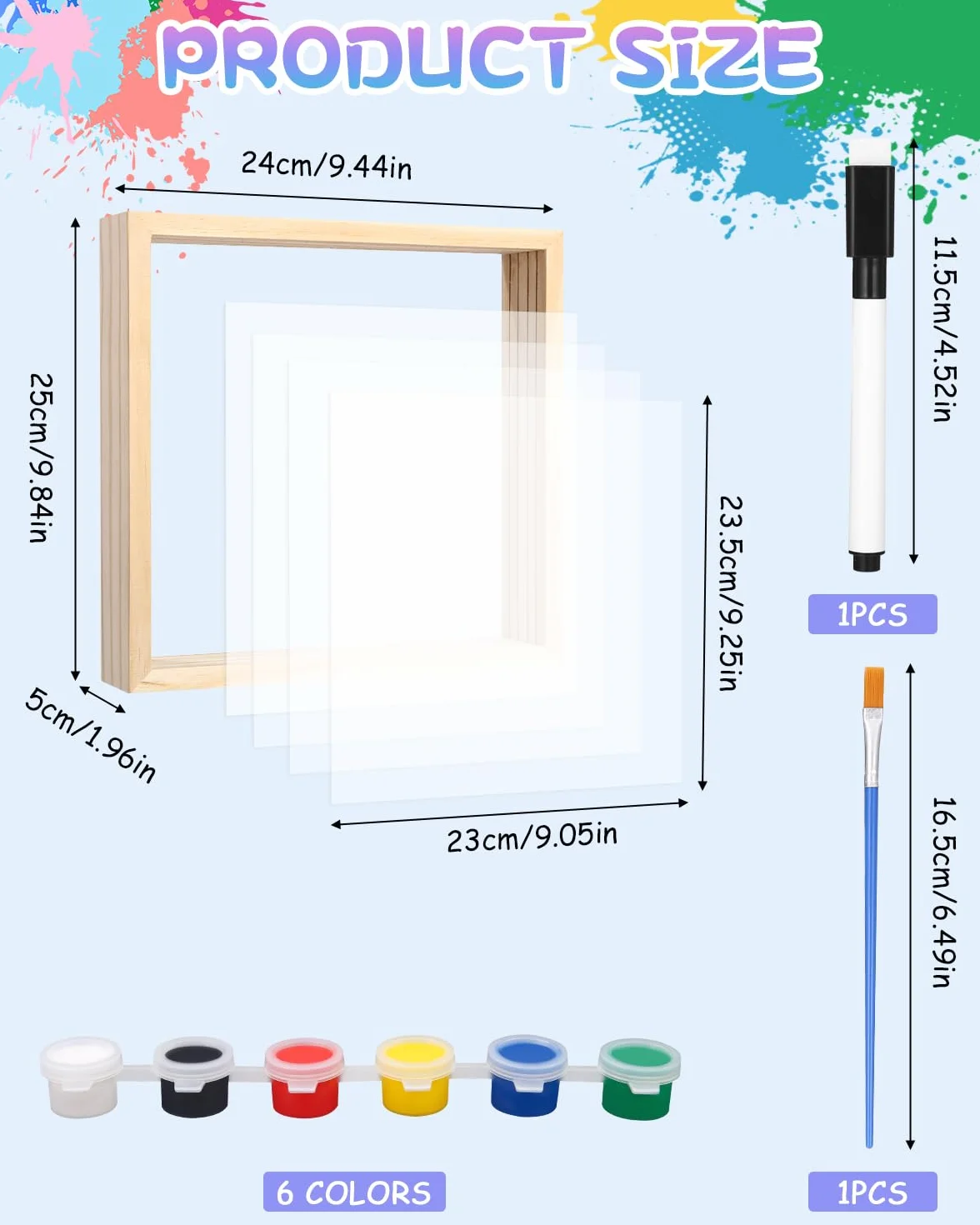 Przezroczysta Rodzinna Ramka na Odcisk Dłoni,Rodzinny Zestaw do Ręcznego Nadruku,Ramka na Odcisk Dłoni dla Dzieci,DIY Pamiątka Drewniana,Dekoracja Domu,Prezent dla Nowych i Przyszłych Rodziców