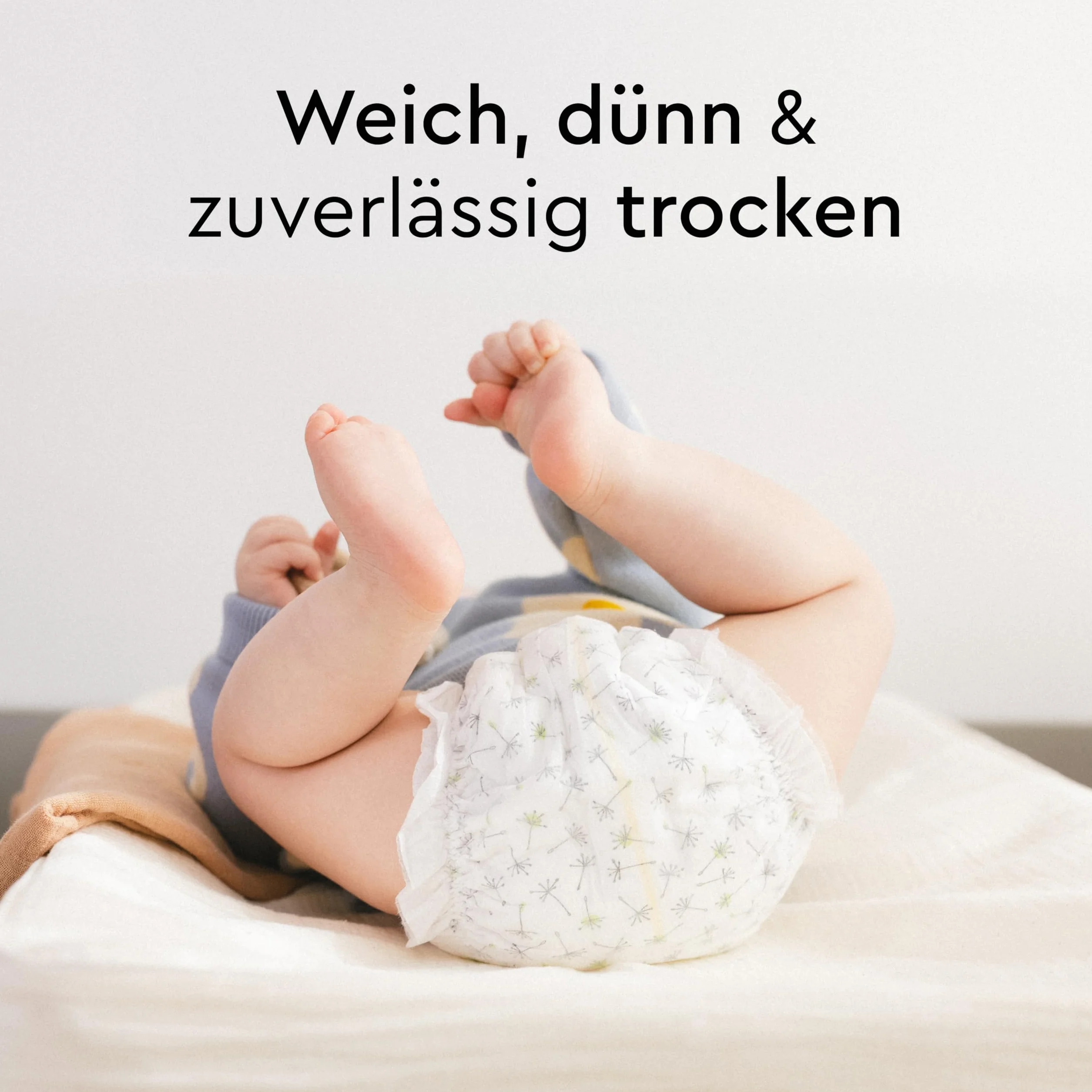 LILLYDOO Przyjazne dla skóry pieluchy dla niemowląt – rozmiar 7 (15+ kg), 17 sztuk, bezpieczna ochrona przed wyciekiem, miękkie, bez perfum, bez balsamów i barwników, do skóry wrażliwej, testowane
