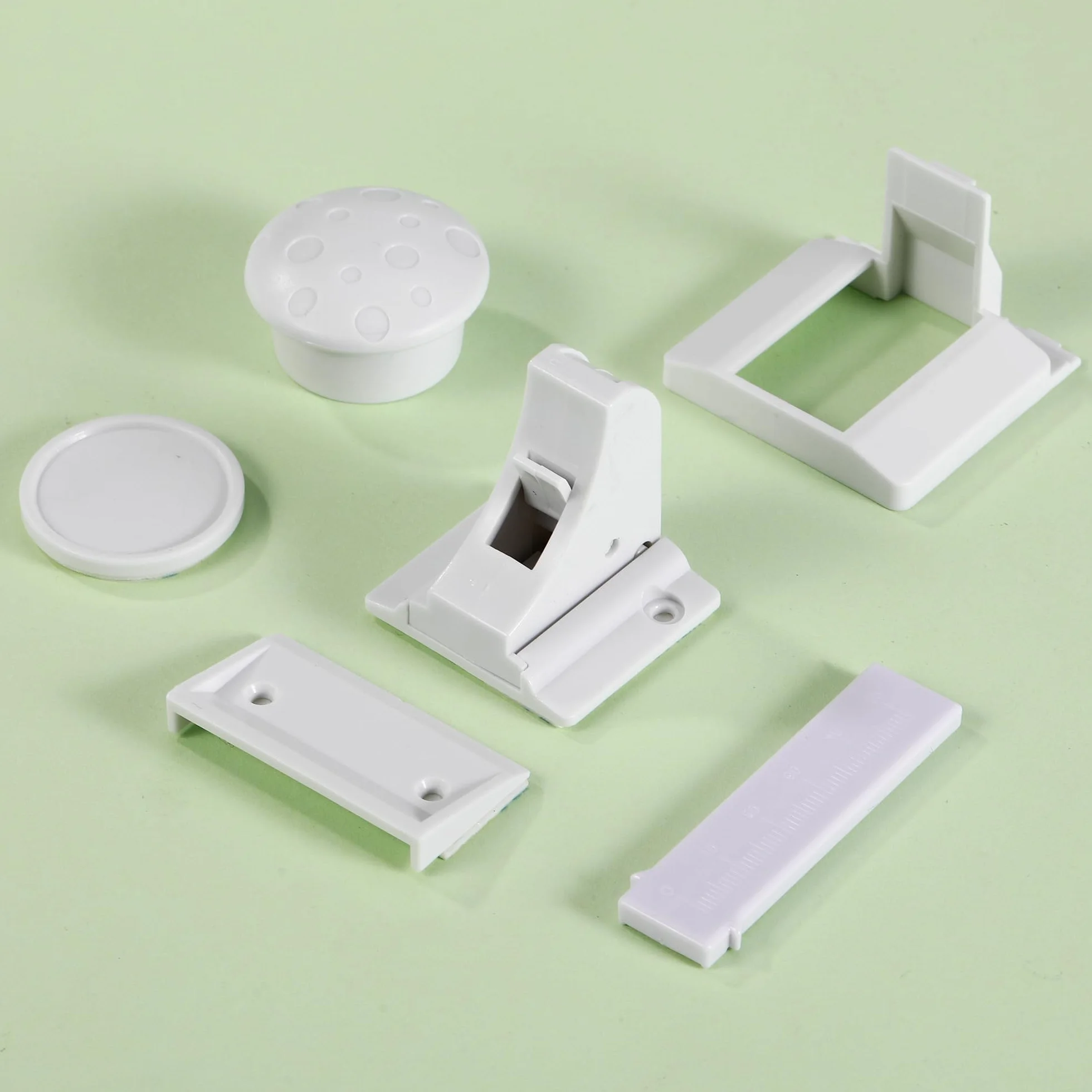 Kindersicherung Schrank,Magnetisches Schrankschloss,Unsichtbare Kindersicherung Schrank,Weiß, 12 Schlösser + 3 Schlüssel