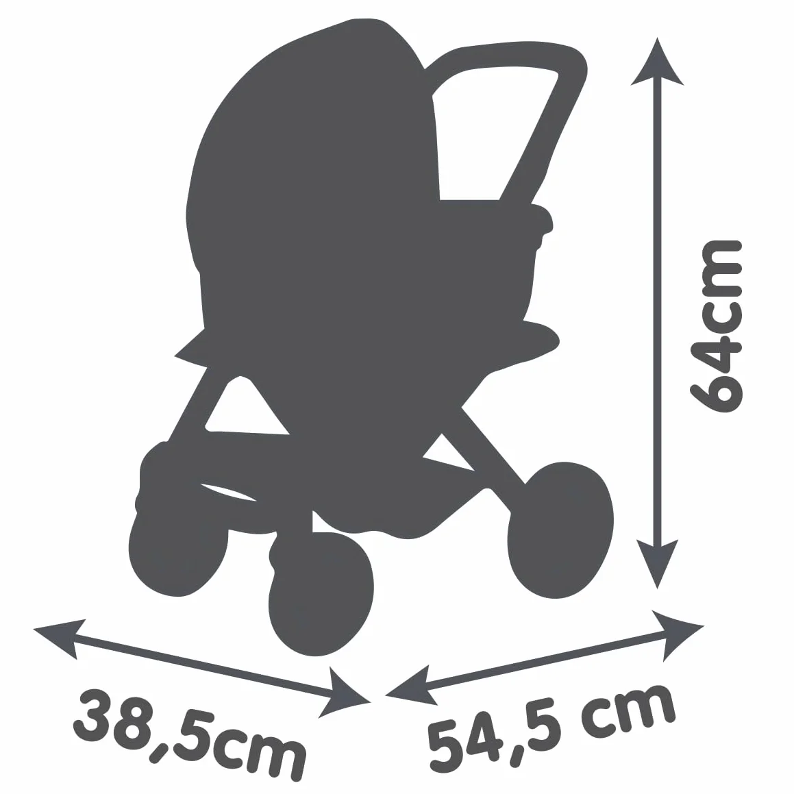 Smoby - Maxi-Cosi - Różowy wózek spacerowy i głęboki - Dla lalek do 42 cm - 3 w 1 - Imitacja zabawki - Ciche i wielokierunkowe koła - Duży kosz do przechowywania - Od 3 lat - Wyprodukowano w Hiszpanii