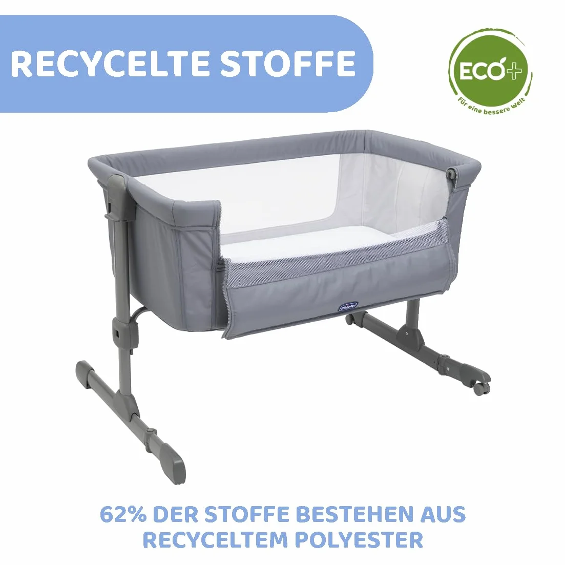 Chicco Next2Me Essential Łóżeczko dziecięce boczne do wspólnego spania regulowana wysokość biały 0-6 miesięcy