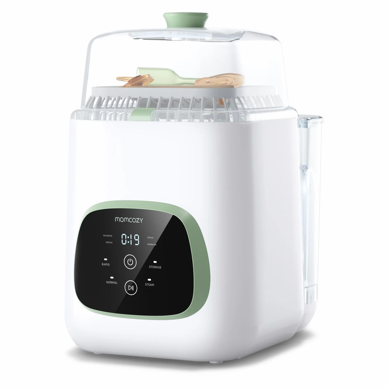 Momcozy Bottle Washer – najszybszy środek do mycia butelek z wysokim ciśnieniem 2,2 kPa, zabijający 99,9% zarazków, szybki cykl 19 minut, do wszystkich marek butelek