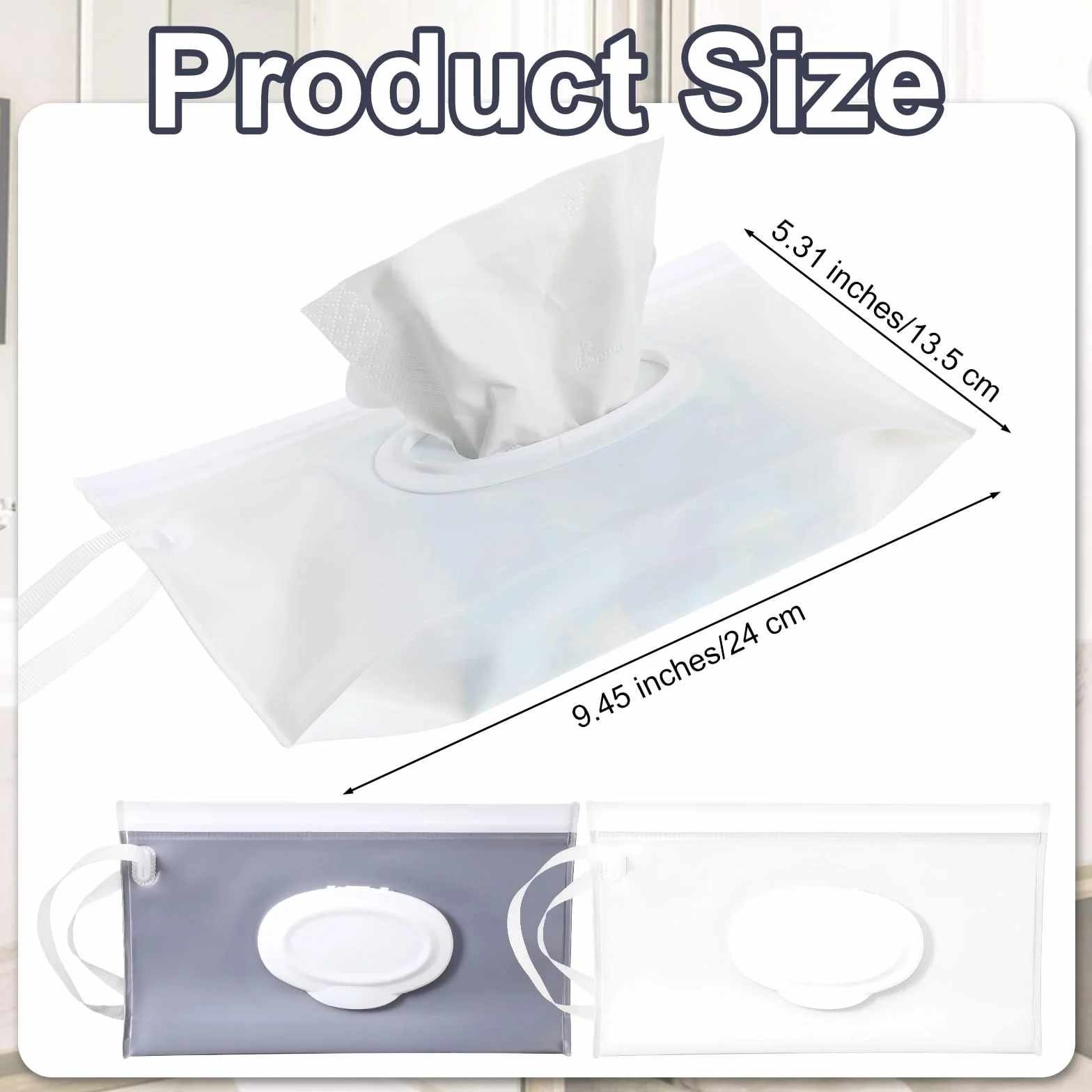 2 x wilgotne chusteczki do przechowywania wilgotnego papieru toaletowego, wilgotne chusteczki toaletowe, pudełko na wilgotny papier toaletowy, przenośna, na mokre chusteczki, torba dla niemowląt, w