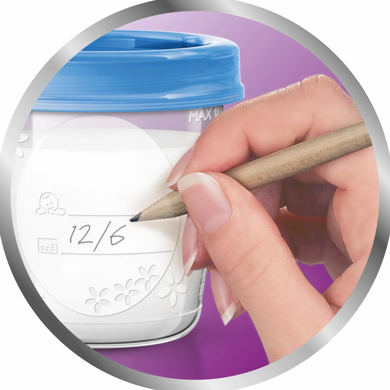 Pojemniki na pokarm Philips Avent - W zestawie wygodne adaptery - Szczelna pokrywka - Pojemniki i pokrywki do opisywania - 180 ml - 10 szt. - SCF618/10