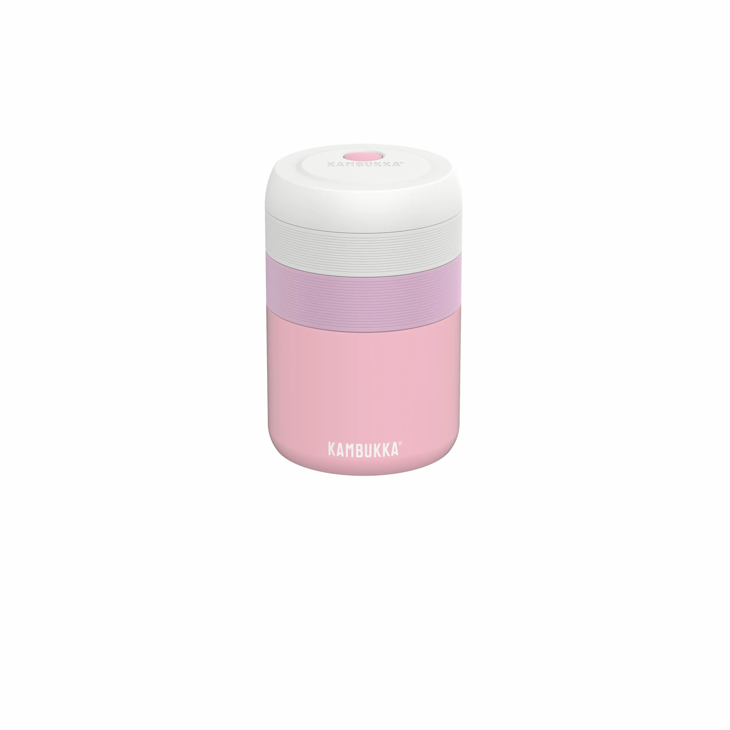 Kambukka Bora 600 ml Baby Pink – termos obiadowy/pojemnik termiczny na jedzenie, szczelny, stal 18/8, BPA free, utrzymuje ciepło do 9 h