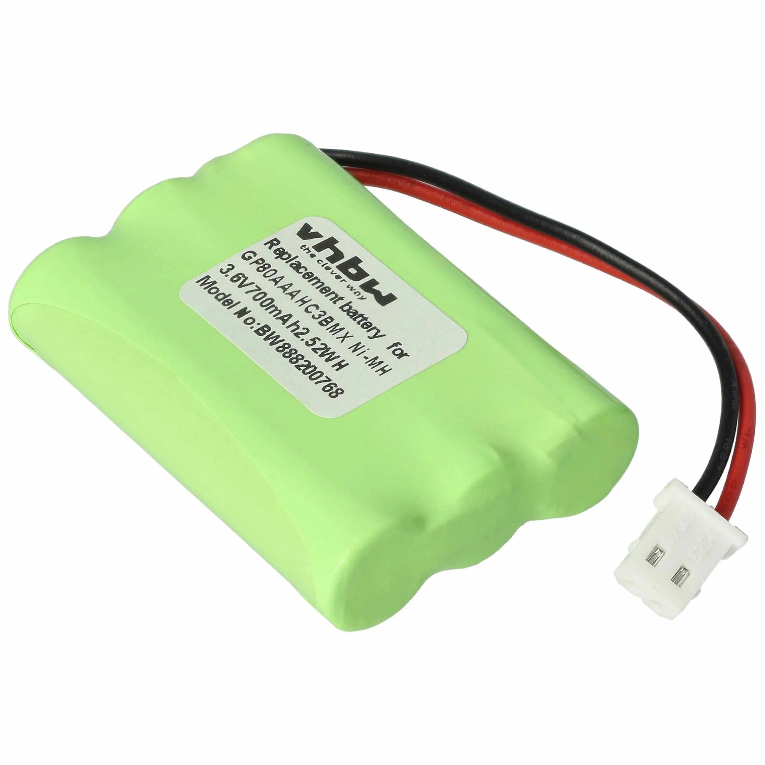 vhbw Bateria zamienna do Motorola GP80AAAHC3BMX, HRMR03 do elektronicznej niani rozmówcy (700 mAh, 3,6 V, NiMH)