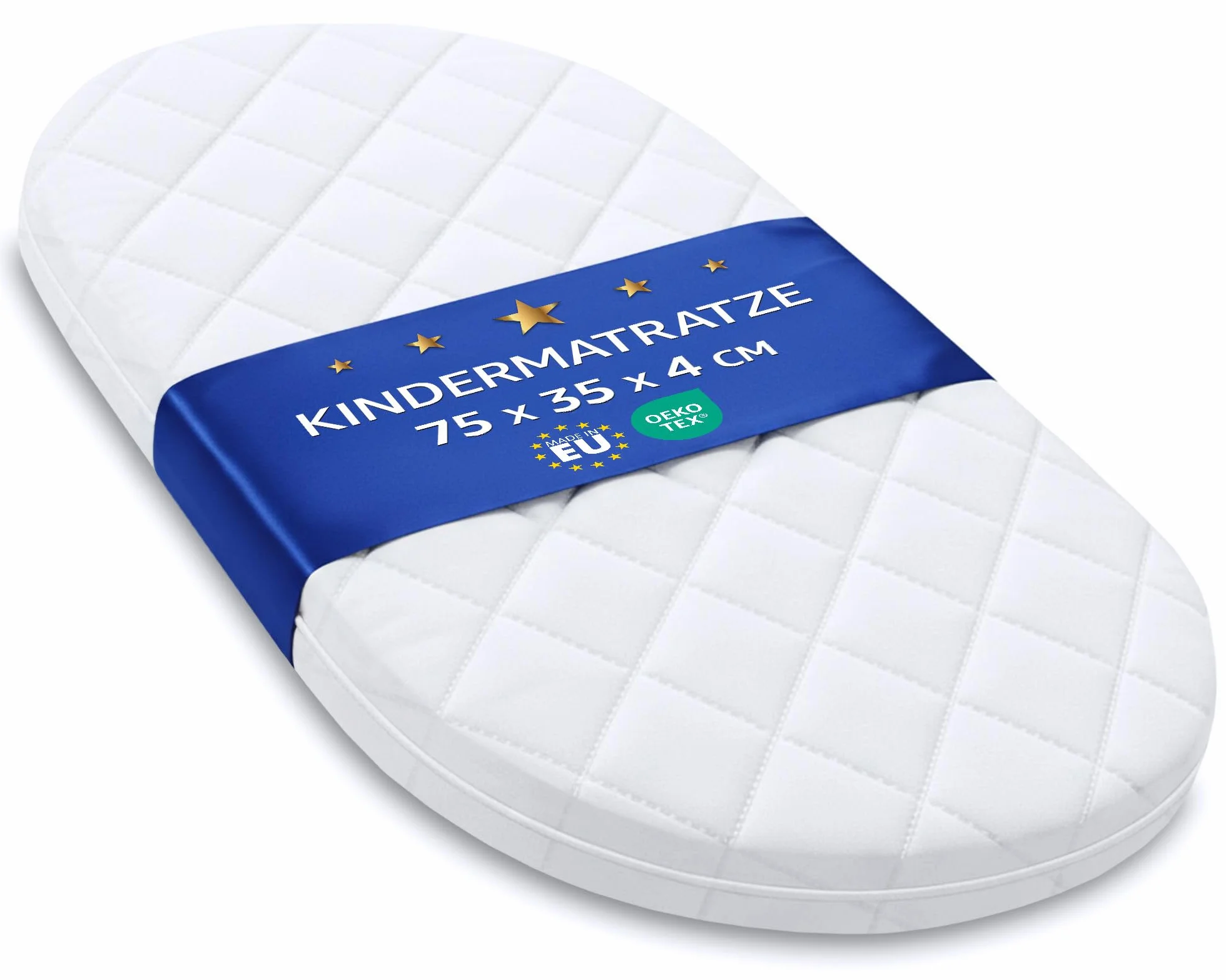 Materac do wózka 75x35 cm - materac do gondoli owalny materac dziecka