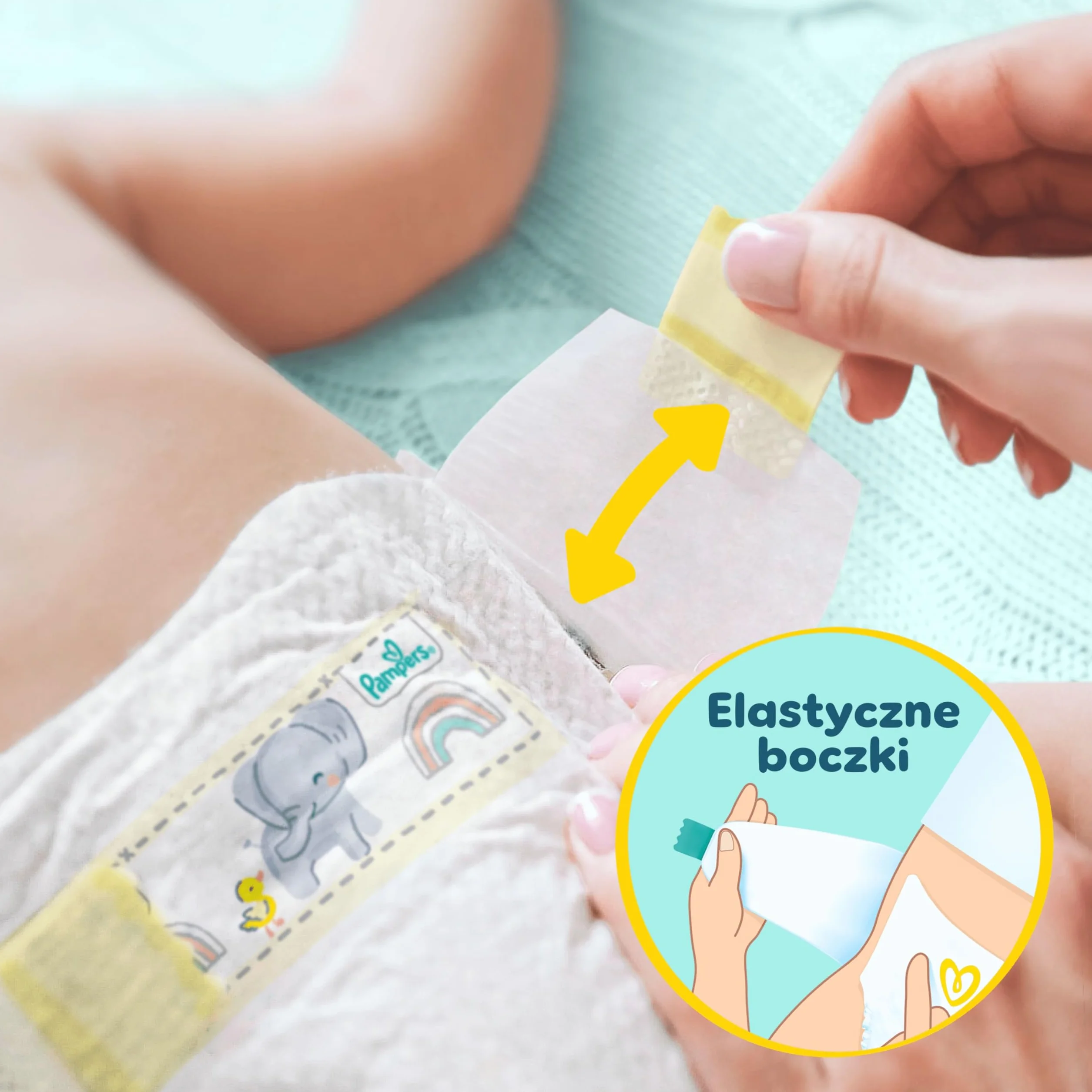 Pampers Premium Care rozmiar 1, 156 pieluszki, 2kg-5kg, podwójna ochrona: skóry i przed przeciekaniem
