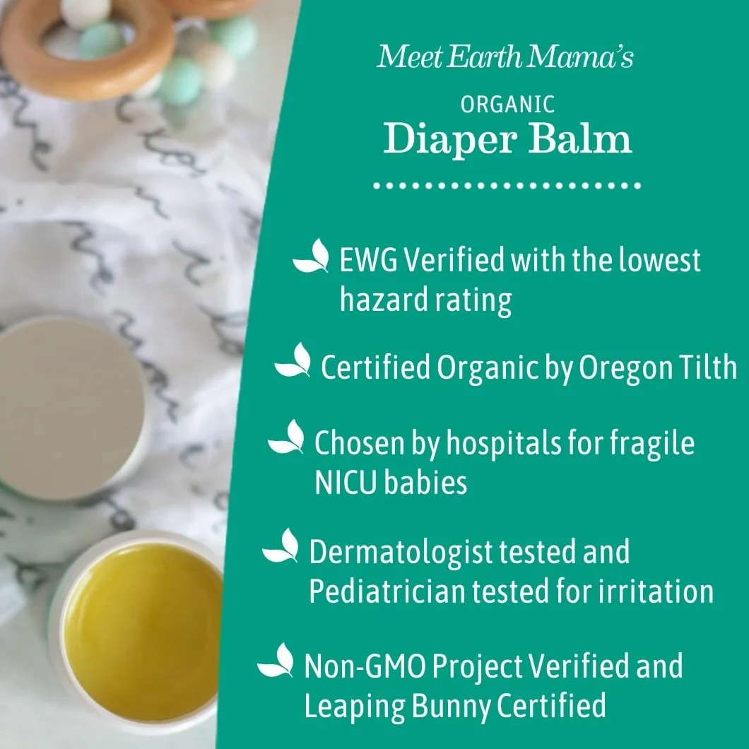 Earth Mama Angel Baby Angel Baby Bottom Balm, 1 opakowanie (1 x 60 ml)