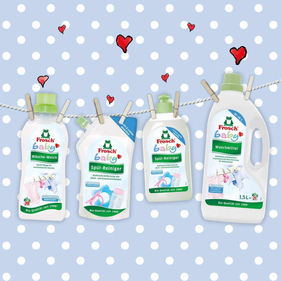 Frosch Płyn do mycia dla niemowląt 500 ml, 8 sztuk (8 x 0,5 l)