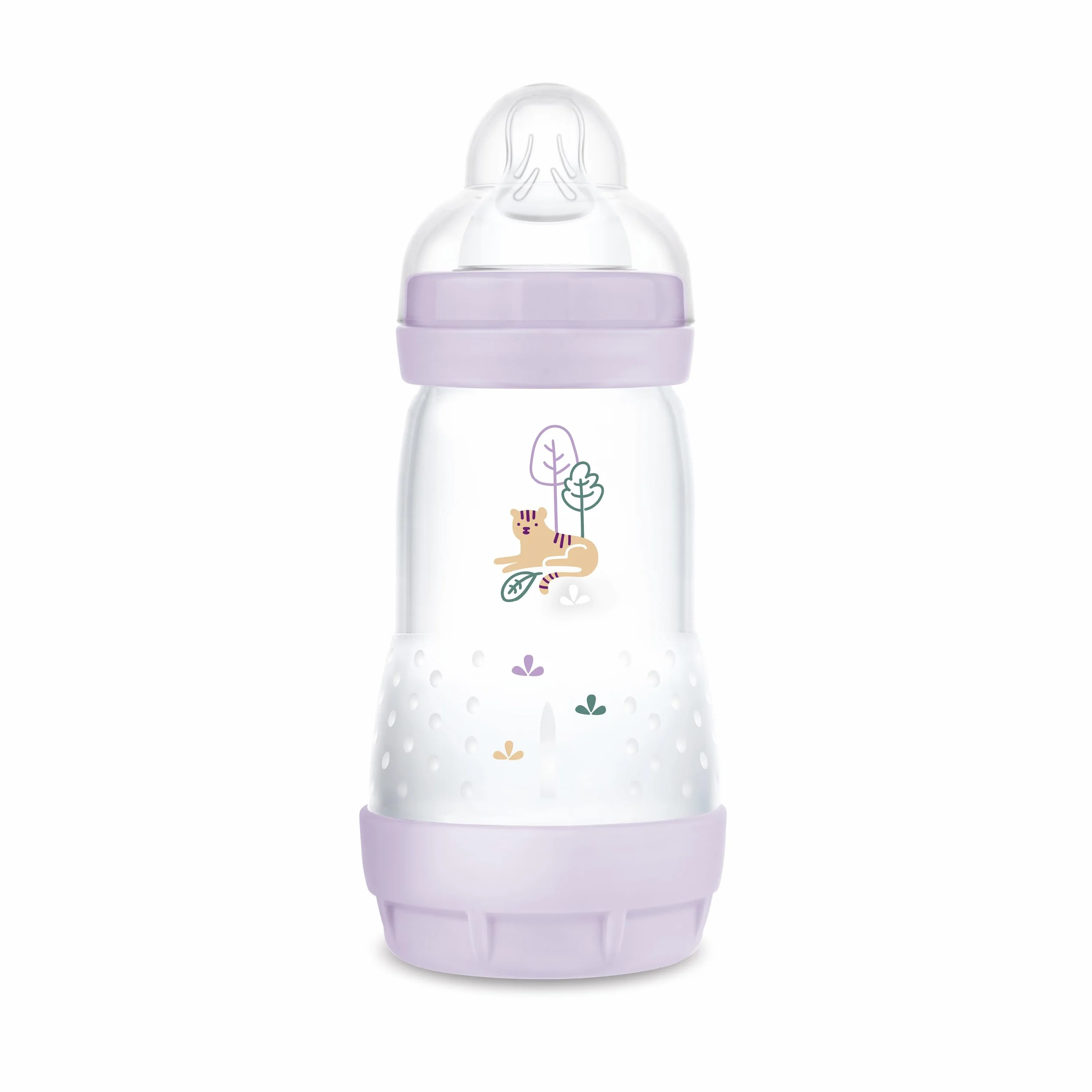MAM Easy Start Anti-Colic butelka dla niemowląt (260 ml), wyjątkowo dobrze akceptowana butelka na mleko, butelka na napoje dla niemowląt z zaworem dolnym przeciwko kolce i ssaniu, rozmiar 1, 0+