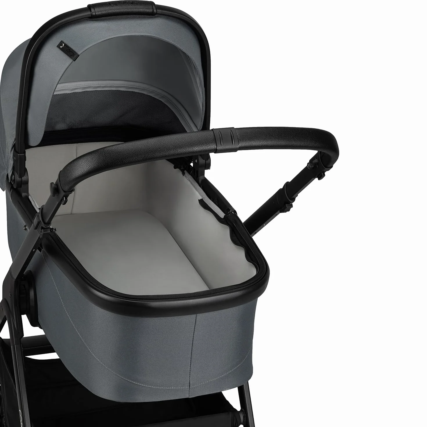 MoMi GISELLE Wózek dziecięcy kombi 2 w 1 z funkcją buggy, 5-punktowy pas bezpieczeństwa, od 1. dnia życia, do 22 kg masy ciała (wózek), kosz na zakupy, materac, ochrona przed deszczem i torba do