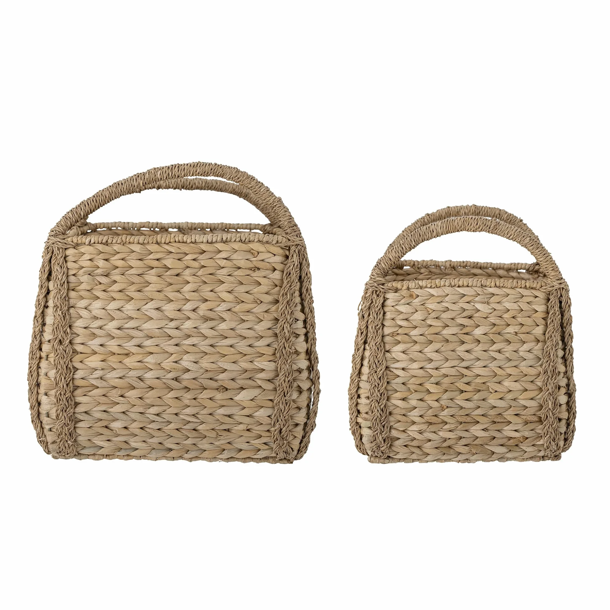 Bloomingville Selma kosz, naturalny, trawa bankuan, dł. 41 x szer. 28 x wys. 25,5/dł. 51 x szer. 38 x wys. 33 cm, zestaw 2 szt