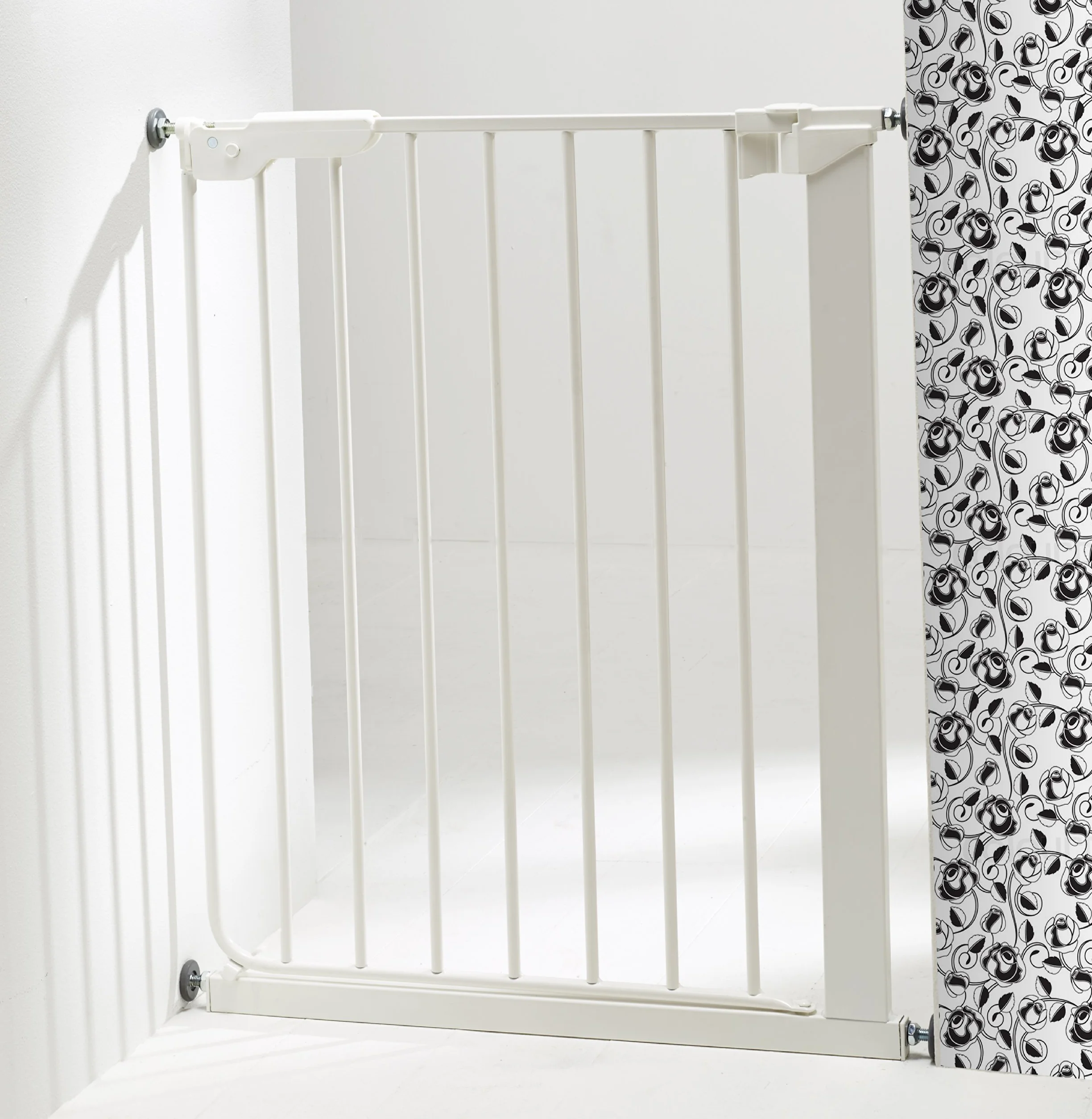 Bramka do drzwi i schodów Baby Dan Slim Fit: do wąskich otworów, 60,5 - 66,5 cm, kolor: biały
