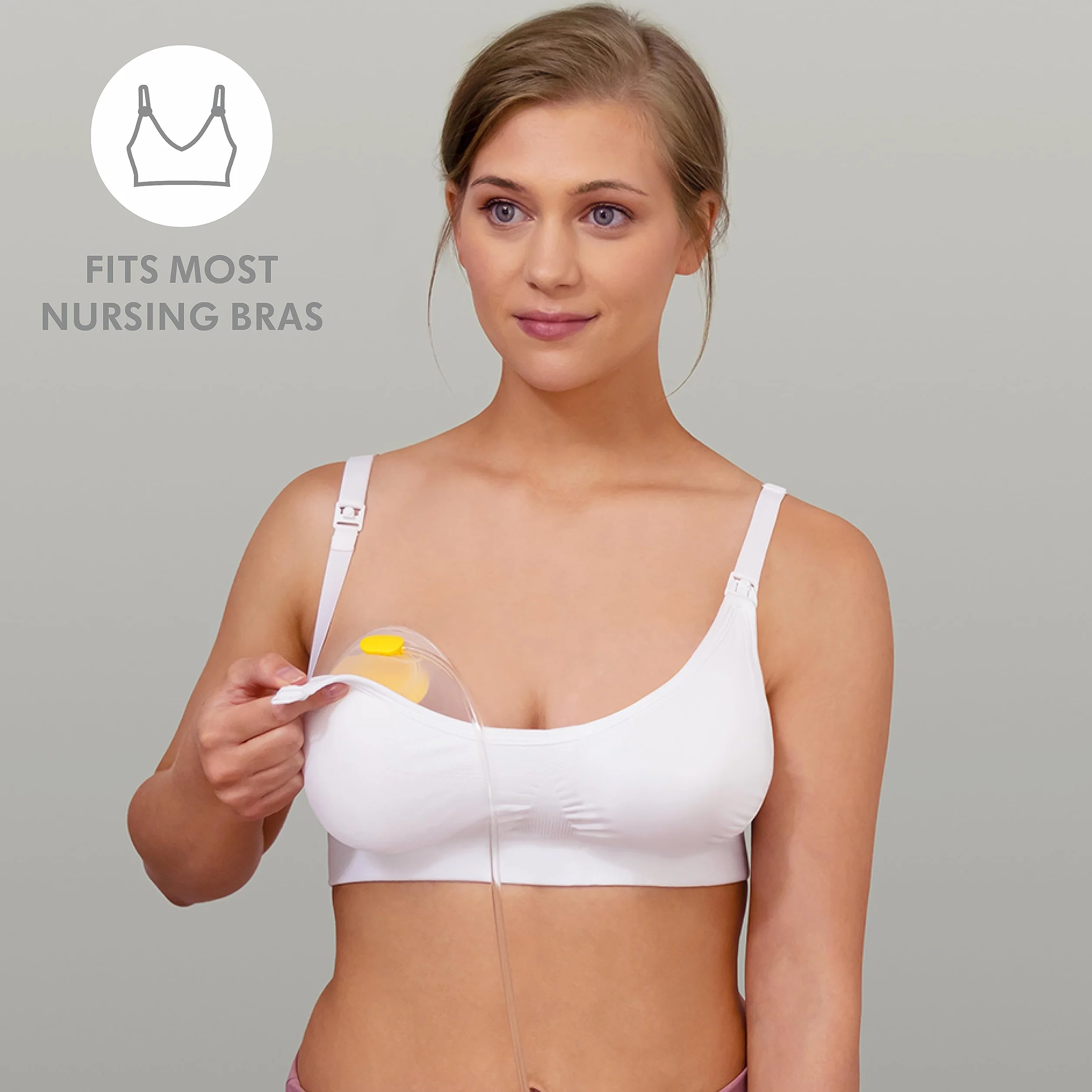 Medela 101045514 Laktator, Biały/Żółty, 24 mm