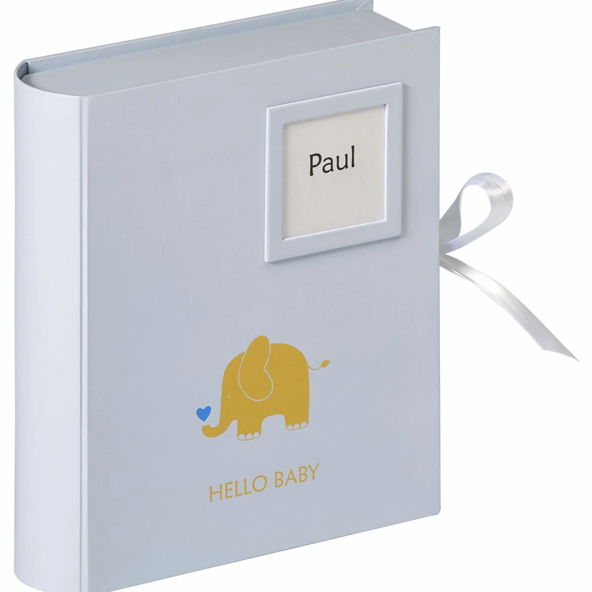 Walther Design Pudełka do przechowywania niebieskie 32 x 32 cm z tłoczeniem Baby Animal FB-148-L