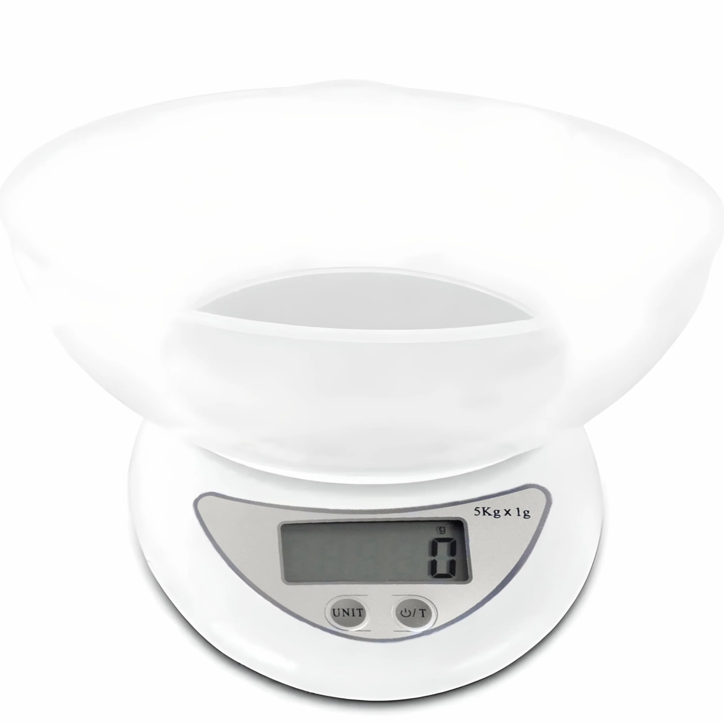 Retoo skala kuchenna elektroniczna z misą 790ml, waga cyfrowa PT-860, 5 kg/11 lb, waga kuchenna, waga precyzyjna, funkcja tary, wyświetlacz LCD, automatyczne wyłączanie, 11,3x5,3x17,5 cm, srebrna