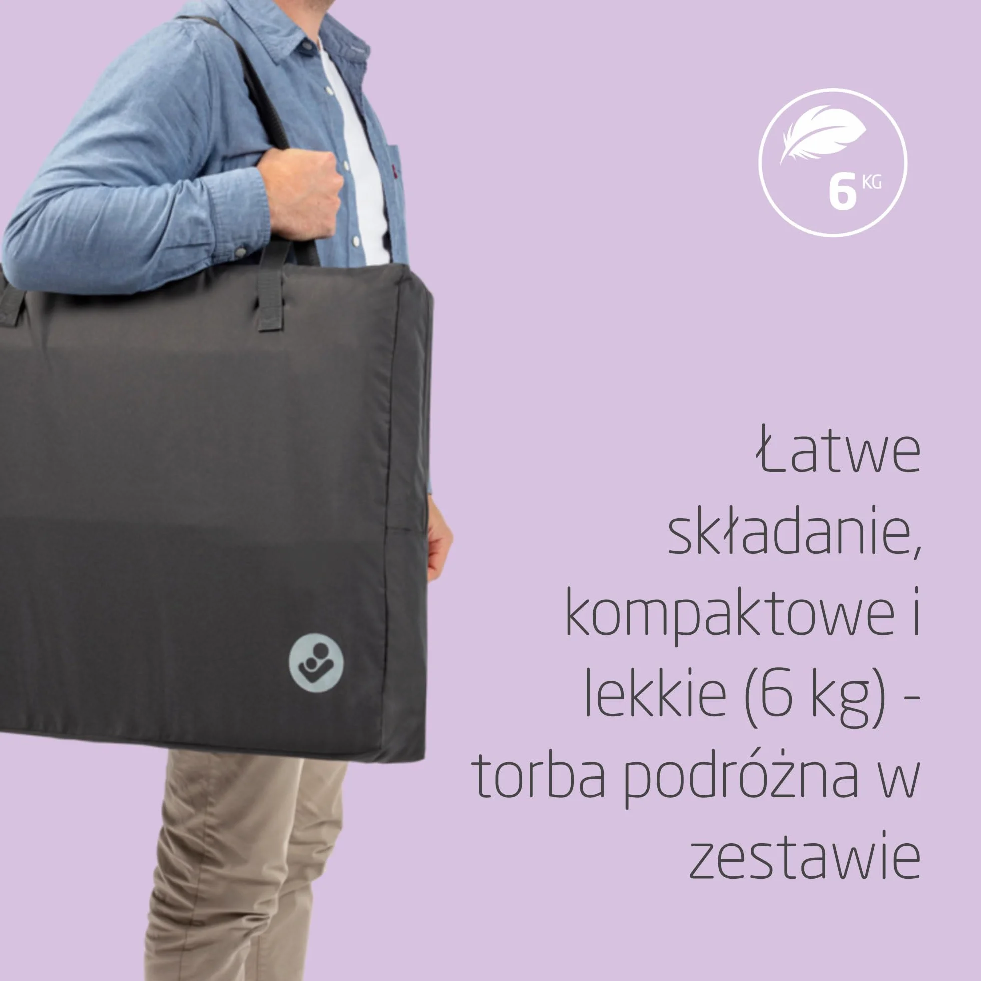 Maxi-Cosi Iris2, Łóżeczko Turystyczne dla Dziecka 2 w 1, 0-3 Lat, 0-15 kg, Kompaktowe Łóżeczko, 2 Poziomy, Boczne Wejście, Składane i Lekkie, Rozkładany Materac, Eco Care, Essential Graphite