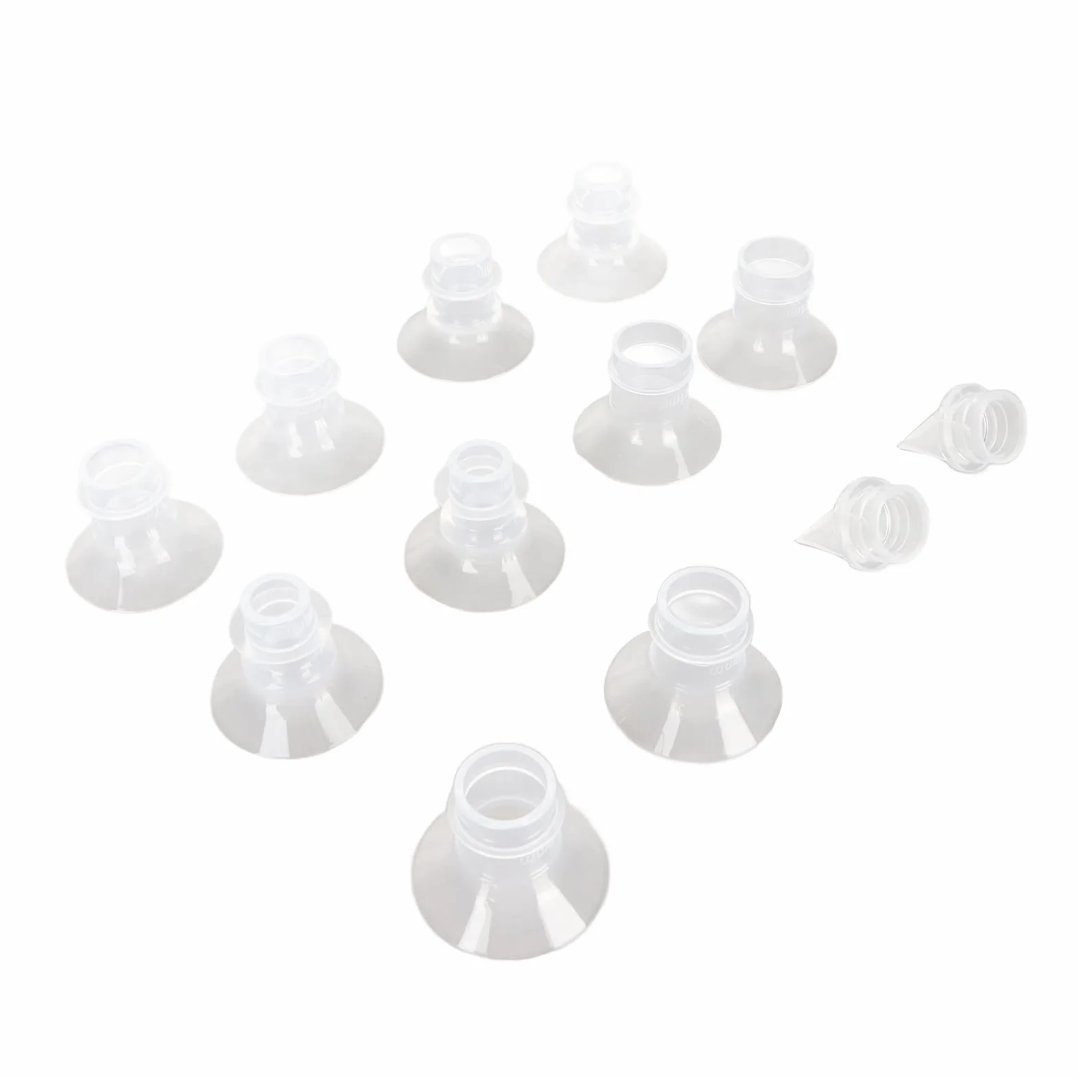 Wkładki Kołnierzowe Laktatora, Uniwersalny Pojemnik na Mleko z Miękkiego Silikonu w 5 Rozmiarach (13 Mm, 15 Mm, 17 Mm, 19 Mm, 21 Mm) 10 Sztuk Zaworu Kaczego Dzioba, Wkładka