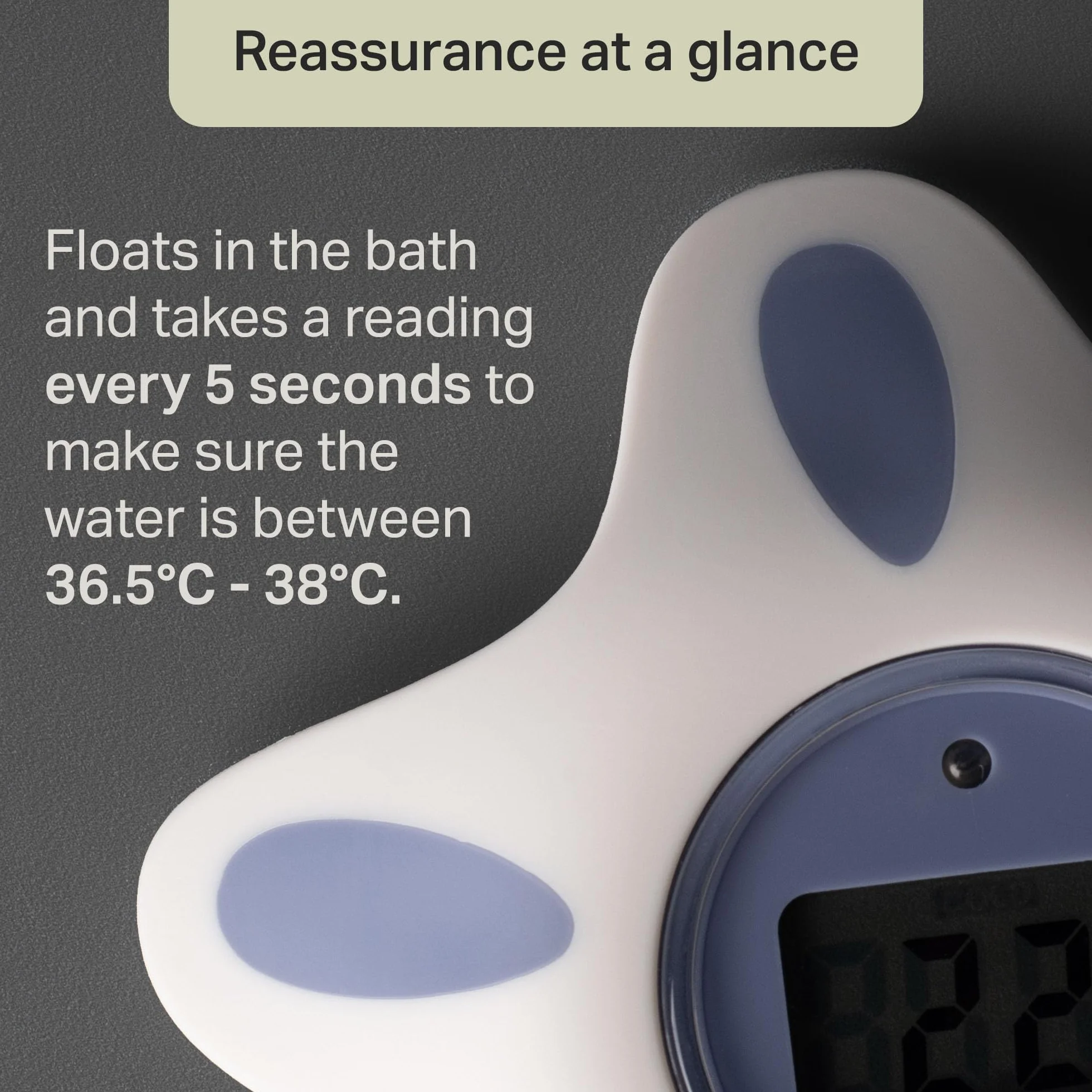 Tommee Tippee Closer to Nature Bath and Room Thermometer, White