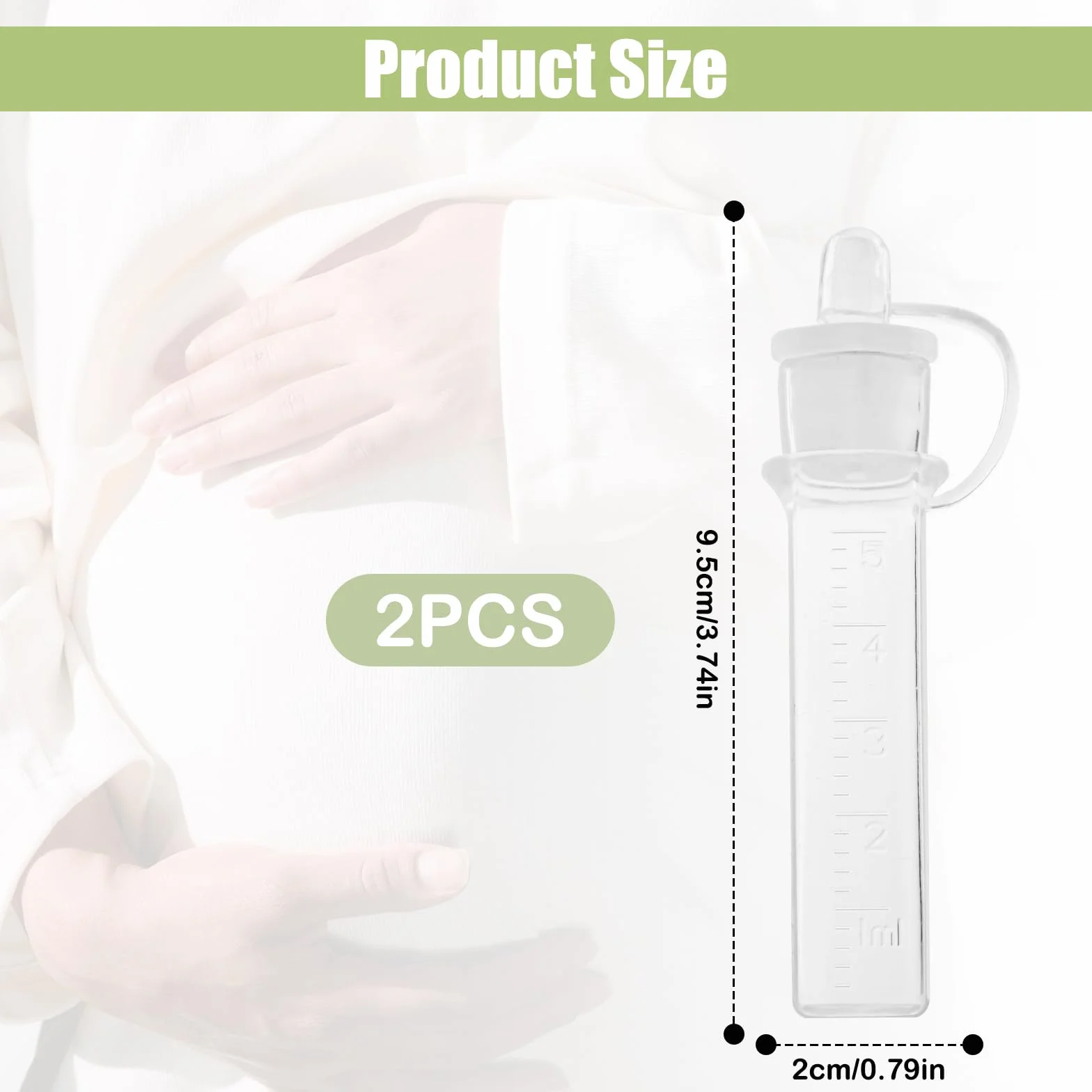 2szt Pojemniki na Siare, 5ml/1 Szt. Podajnik na Siare Wielokrotnego Uzytku Silikonowy Pojemnik na Siare, Szczelny Pojemnik na Mleko Matki dla Noworodków (Typ Gotowy do Uzycia)