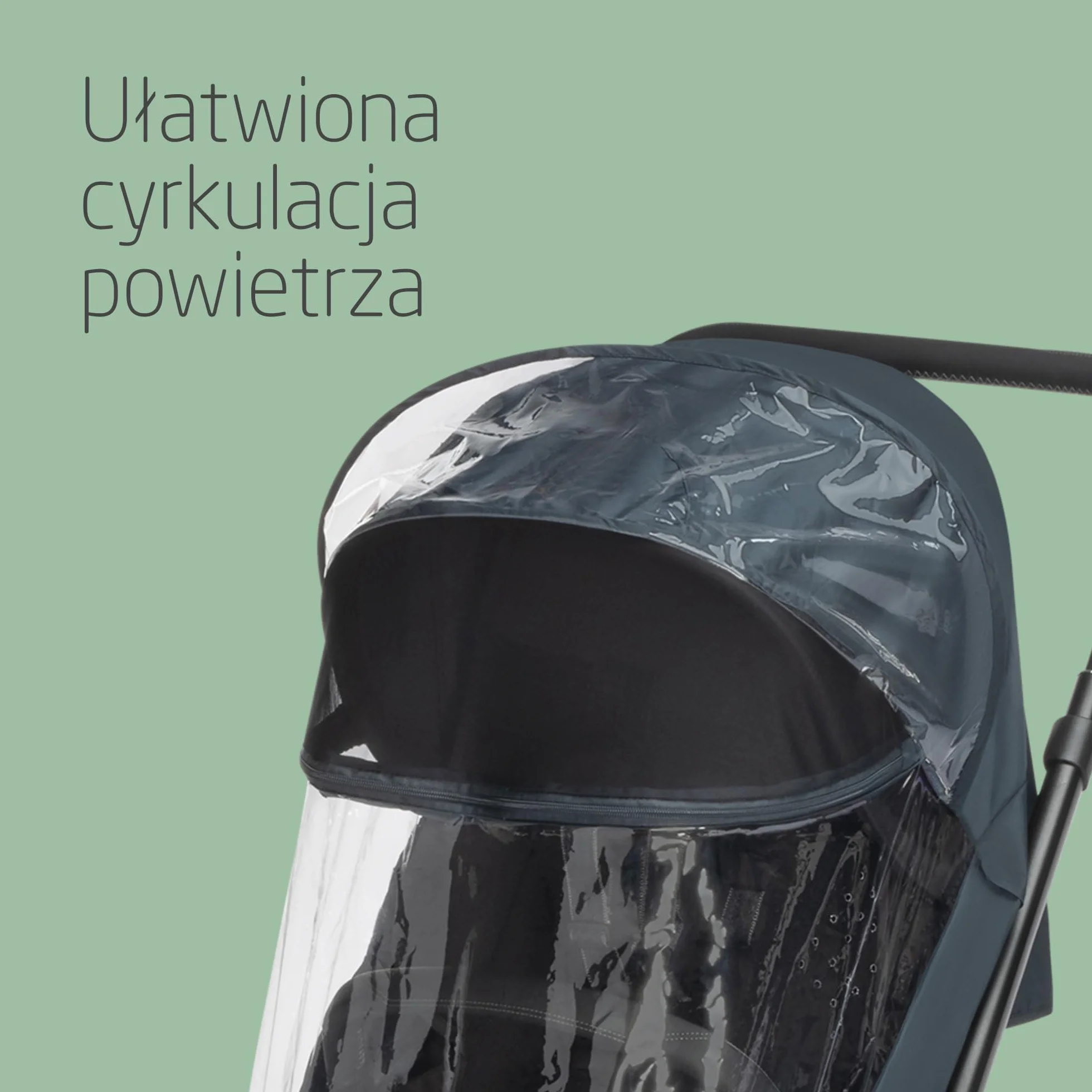 Maxi-Cosi Osłona Przeciwdeszczowa Comfort do Wózka, Z Wentylacją, Osłona Przeciwdeszczowa z Okienkiem, Łatwe Zakładanie na Wózek i Gondolę, Przezroczysta