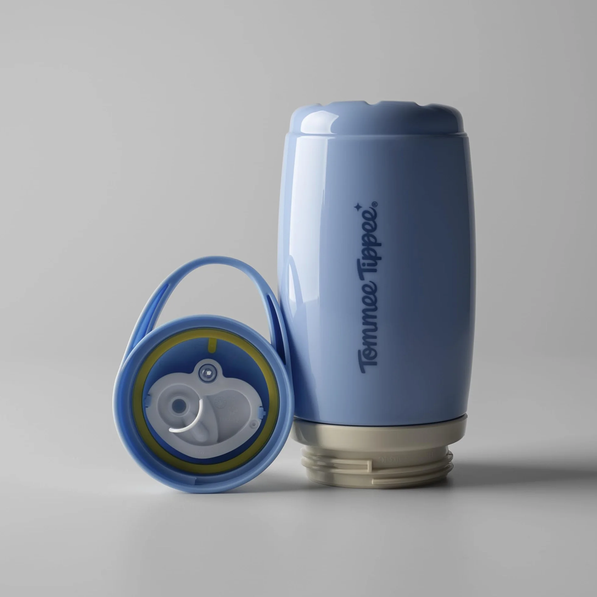 Tommee Tippee Zestaw 2 izolowanych kubków z aktywnym dzióbkiem, 266 ml, zapobiegająca rozlewaniu się butelki na wodę dla małych dzieci w wieku od 12 miesięcy, izolowane, aby utrzymać chłód napojów