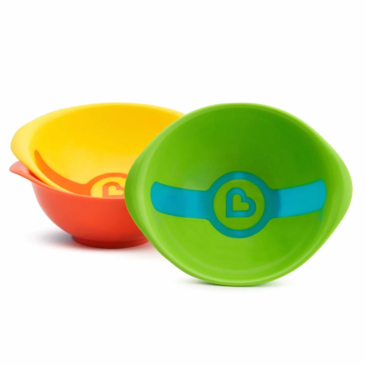 Munchkin White Hot Toddler Bowls, Colour Strip Turns White When Food and Bowl are Too Hot, Pack of 3