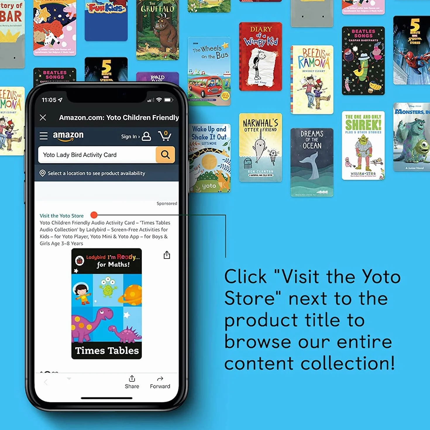 Yoto Sounds For Sleep-Kids Audio Audio Effects dla dzieci do użytku z Yoto Player & Mini All-in-1 Audio Player, dla dzieci w każdym wieku